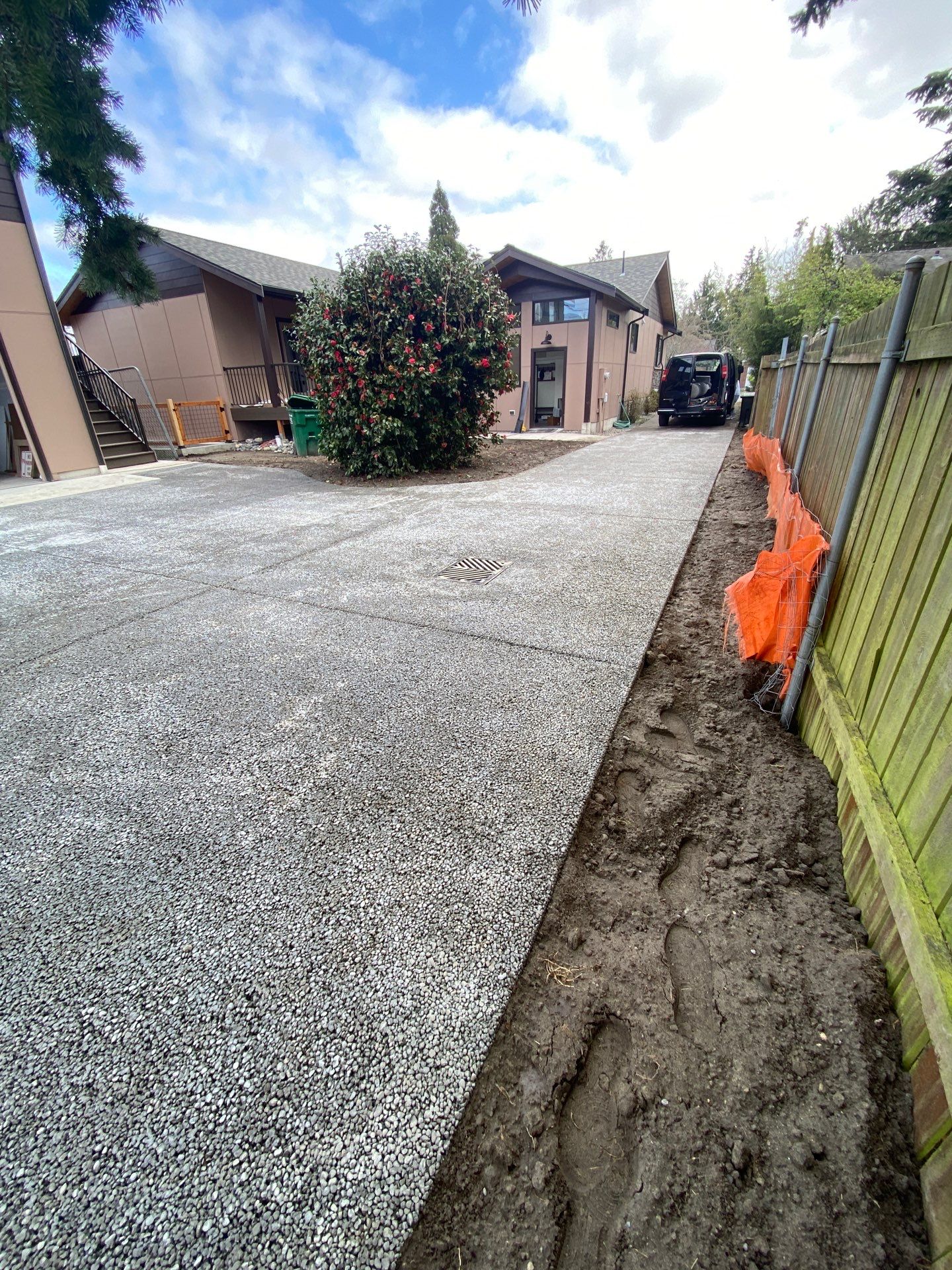 Ron | Pervious Concrete Driveway  by Jireh Asphalt & Concrete Inc 