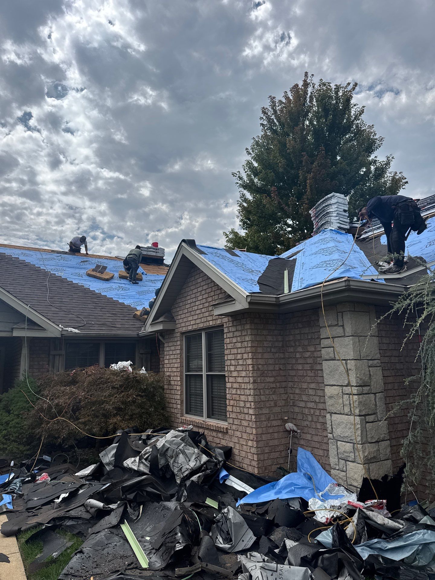 Residential Roofing + Gutters & Downspouts Install  by Titan Commercial & Residential Roofing 