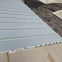 .040 Aluminum 1.5" Mechanical Seam Slate Gray  by Total Roofing System The Metal Roof Experts