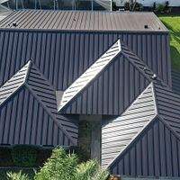24ga 1.5" Mechanical Seam Dark Bronze by Total Roofing System The Metal Roof Experts
