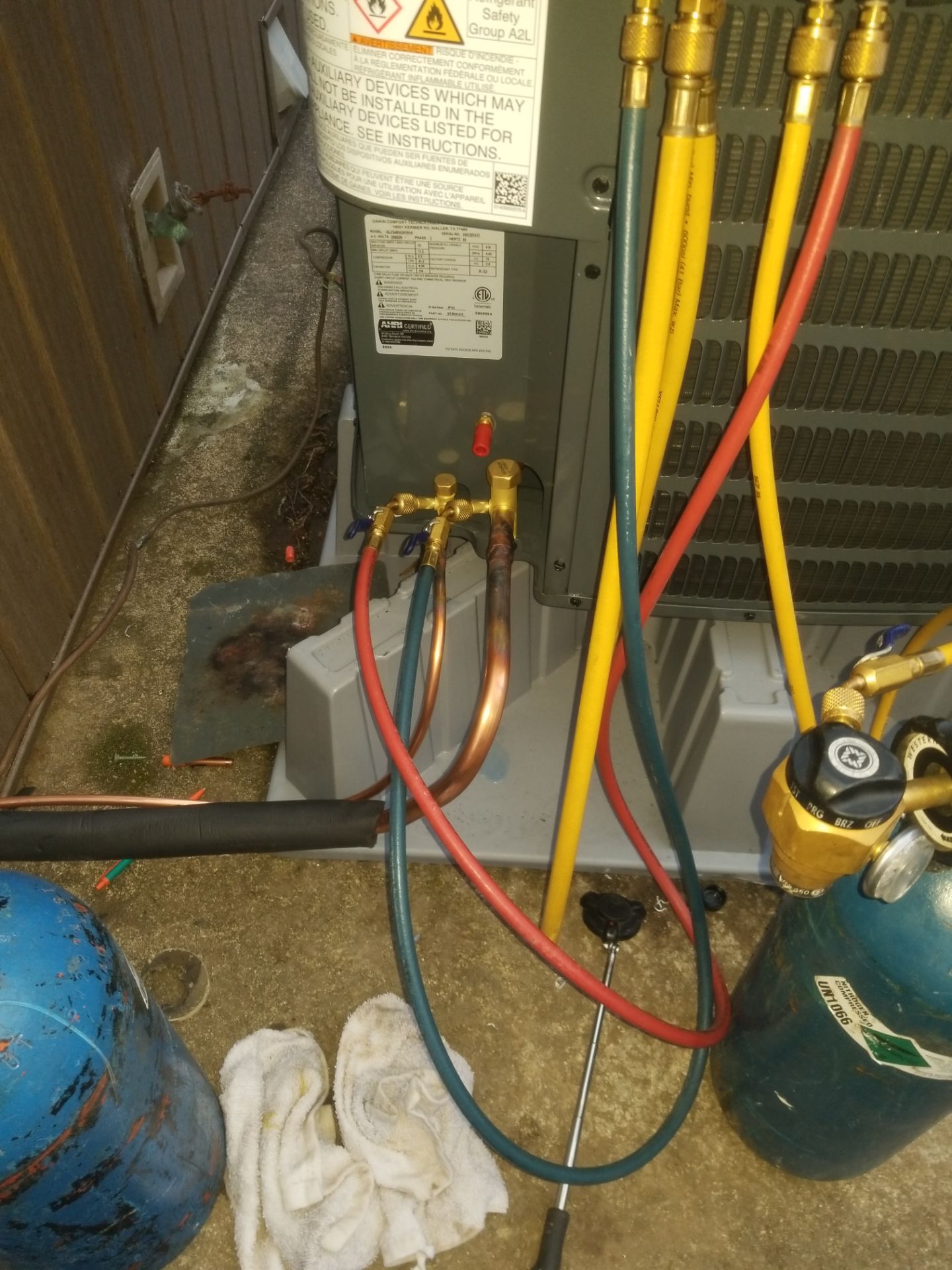 Heat pump Heating and Cooling system using Air Handler using Amana Heat Pump with Emergency Heating Coil by Sureway Comfort John Wilcox Plumbing Heating Cooling