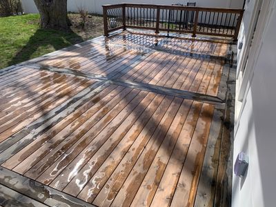 Deck re stained 
