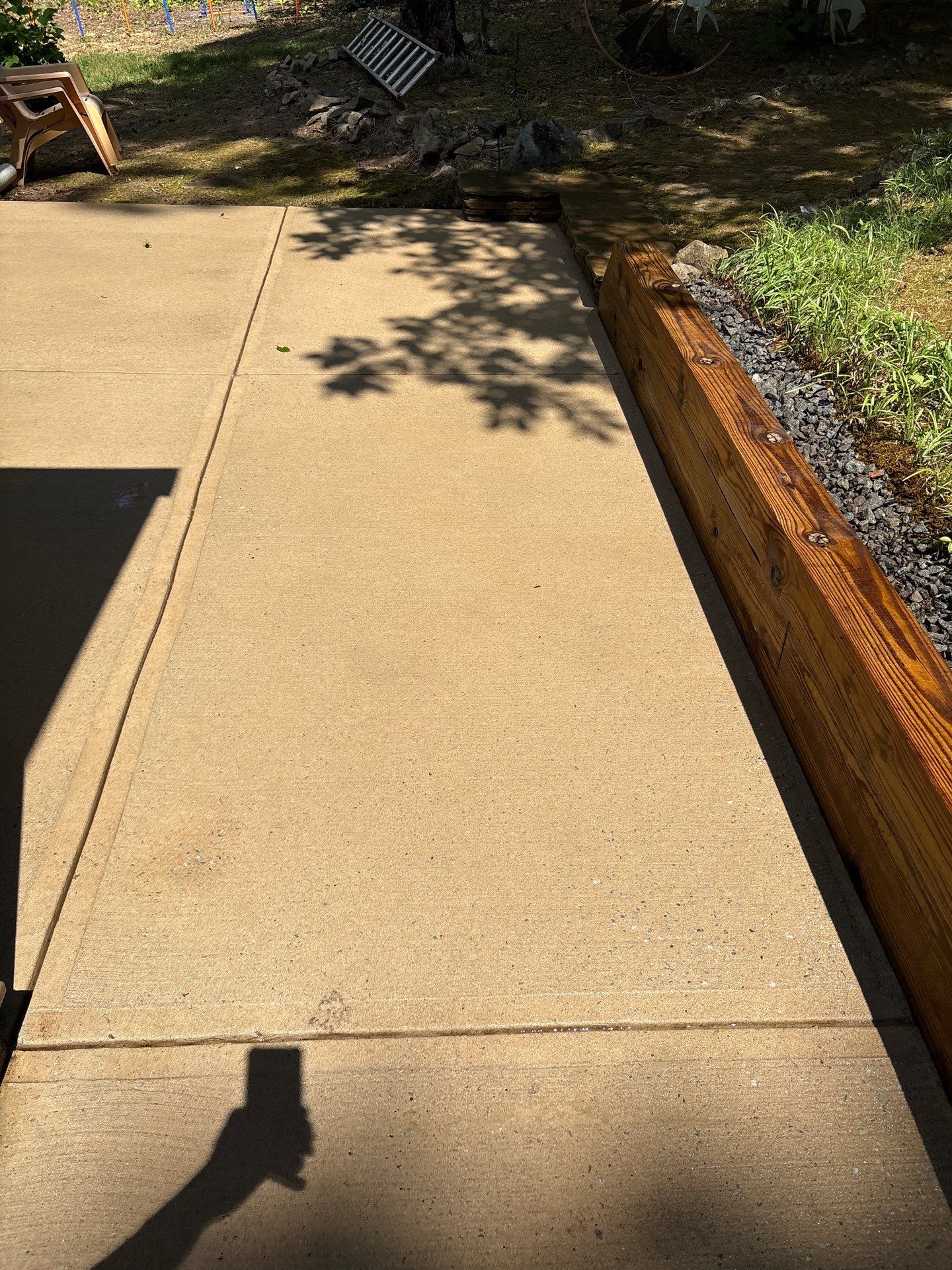 Deck using Wood Sealant and Concrete Using Concrete Sealant by DuraSeal