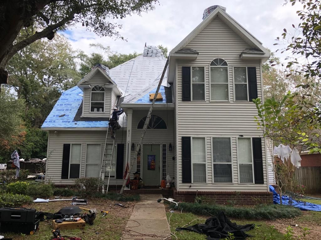 Residential Roofing Installation using Roof Replacement by American Roofing & Construction LLC