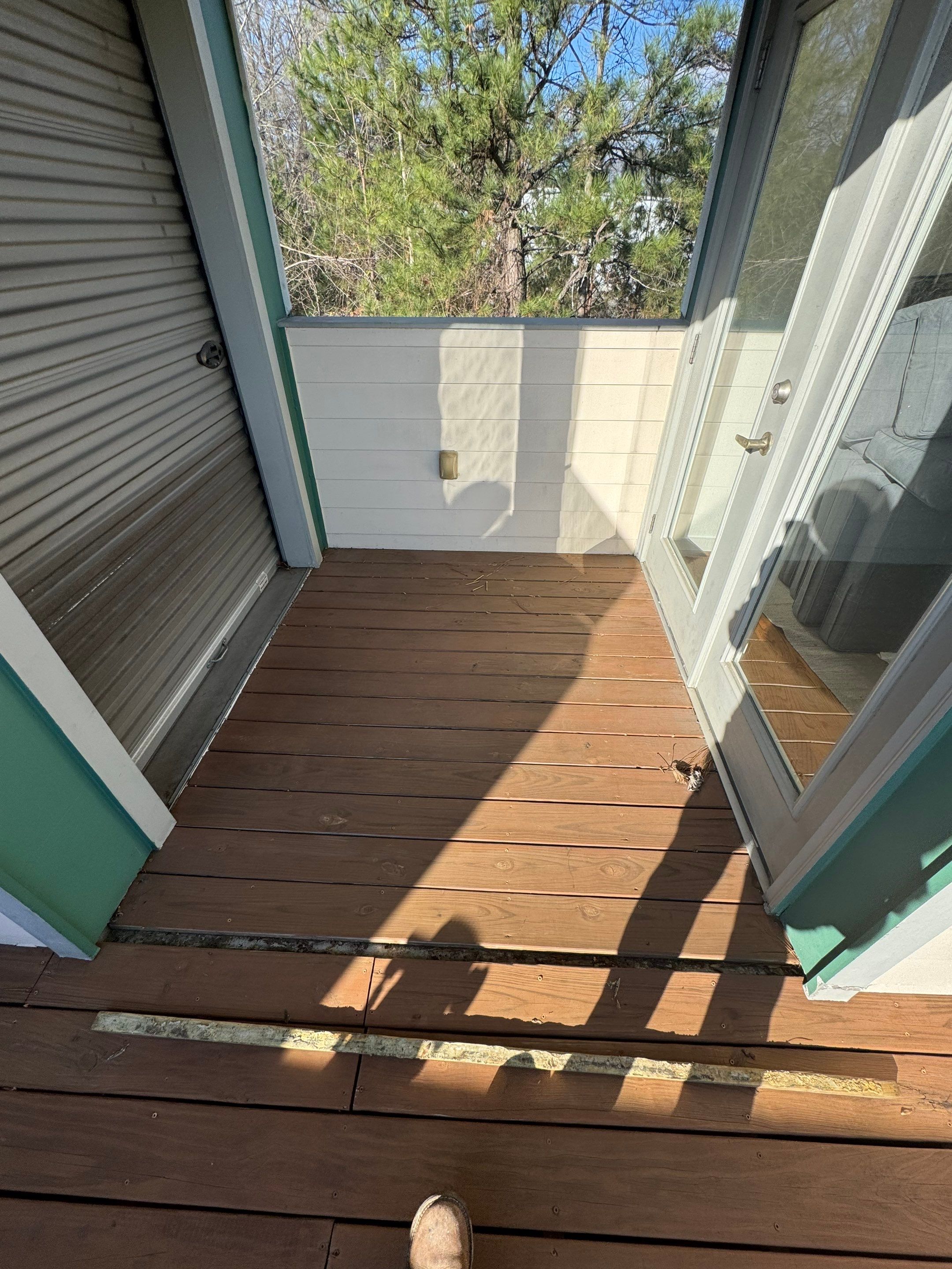 Atlanta Elevated Pressure-Treated Deck Installation With Mesh Railings by Swift Home Renovations 