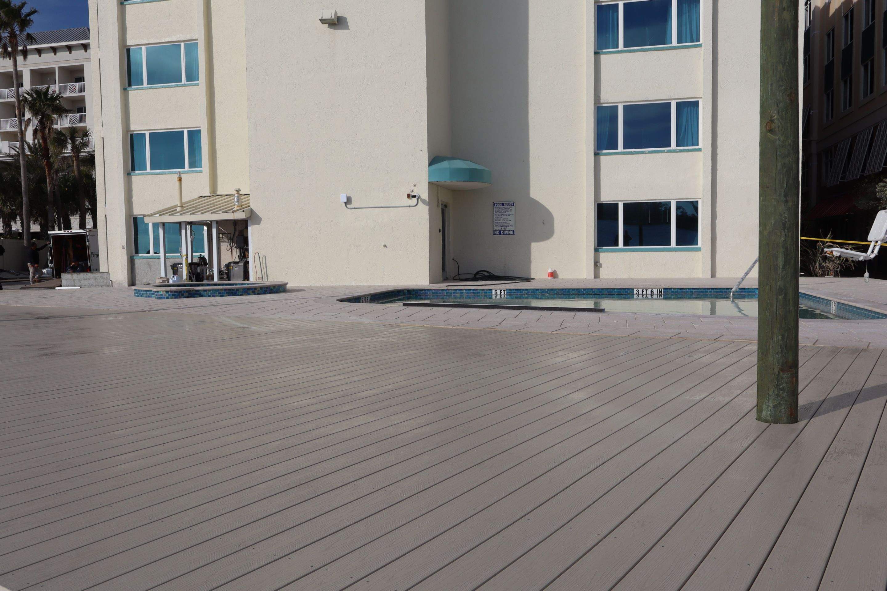 GulfView Hotel Deck Replacement – Clearwater, Florida by Orlando pergolas 