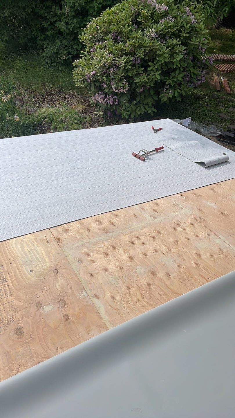 Residential Deck Replacement using Dec-Tec Membrane Color: Grafton by Orezona Building & Roofing Company, Inc.