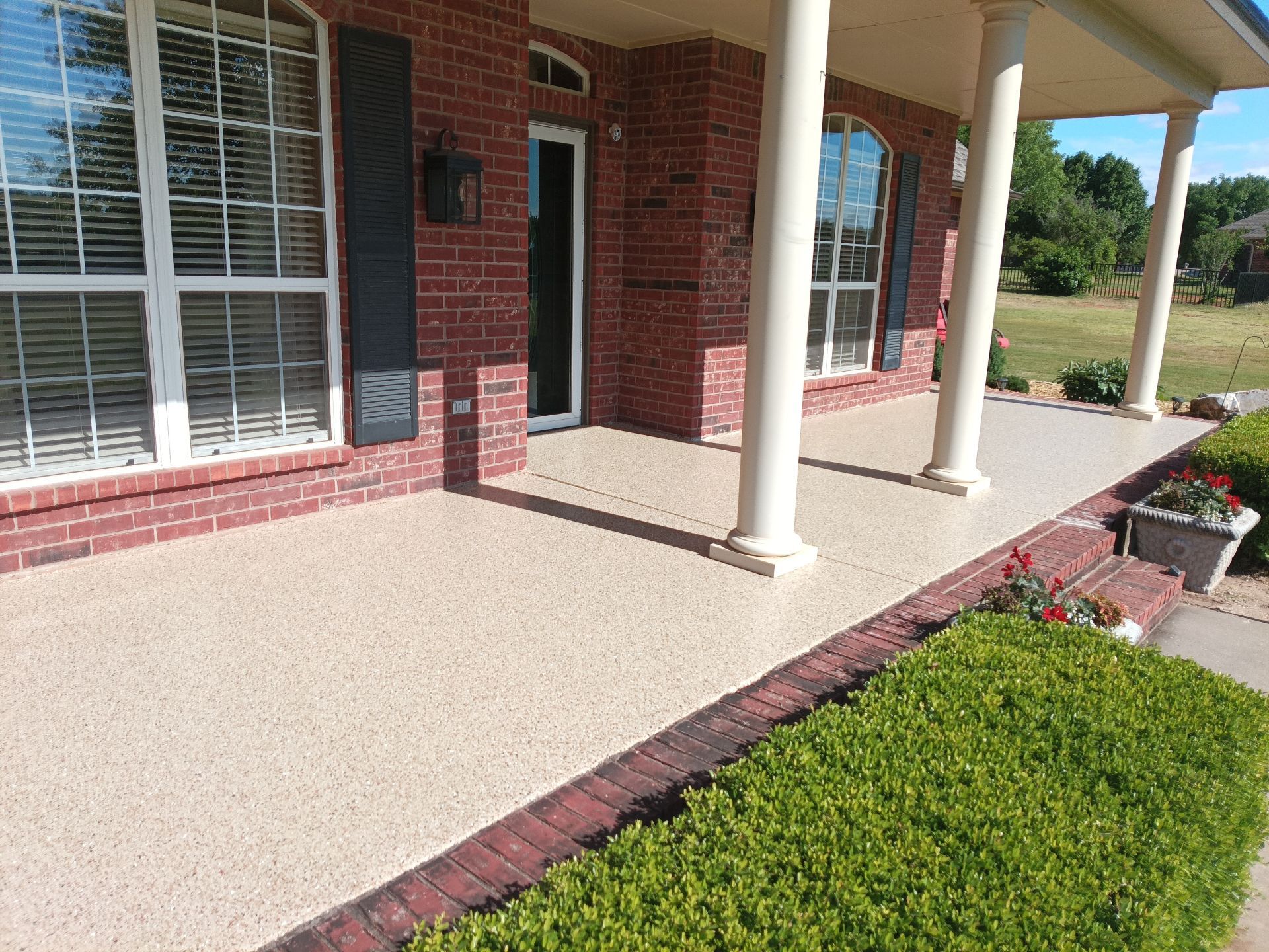 Patios in Pecan with Chestnut Accent by Copperhead Coatings