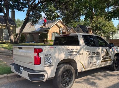 Residential Roof Replacement Featuring New OSB Sheathing in Wichita Falls