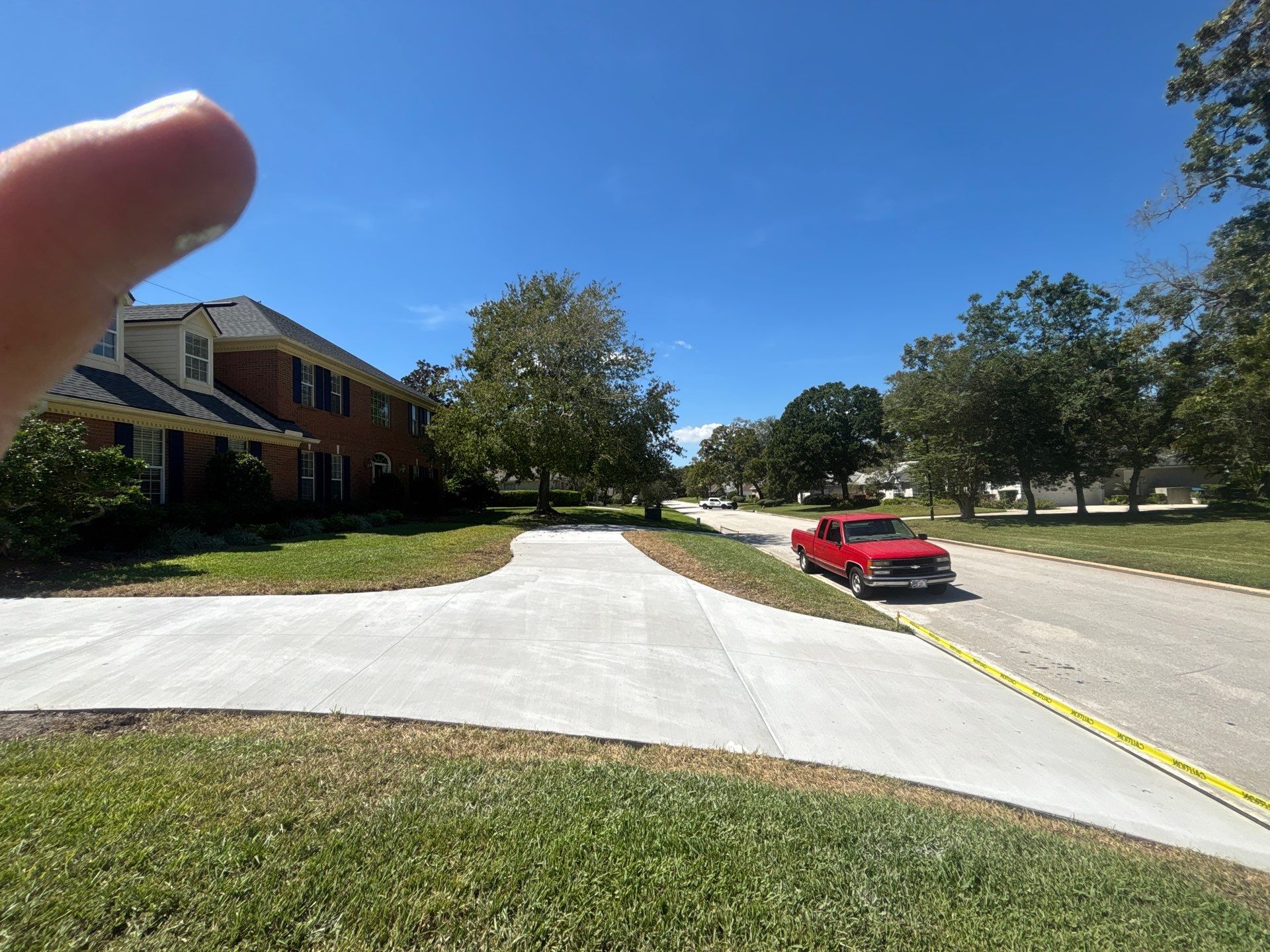 Driveway Replacement ON A HILL in Jacksonville, Florida by Burlington Concrete & Asphalt Inc
