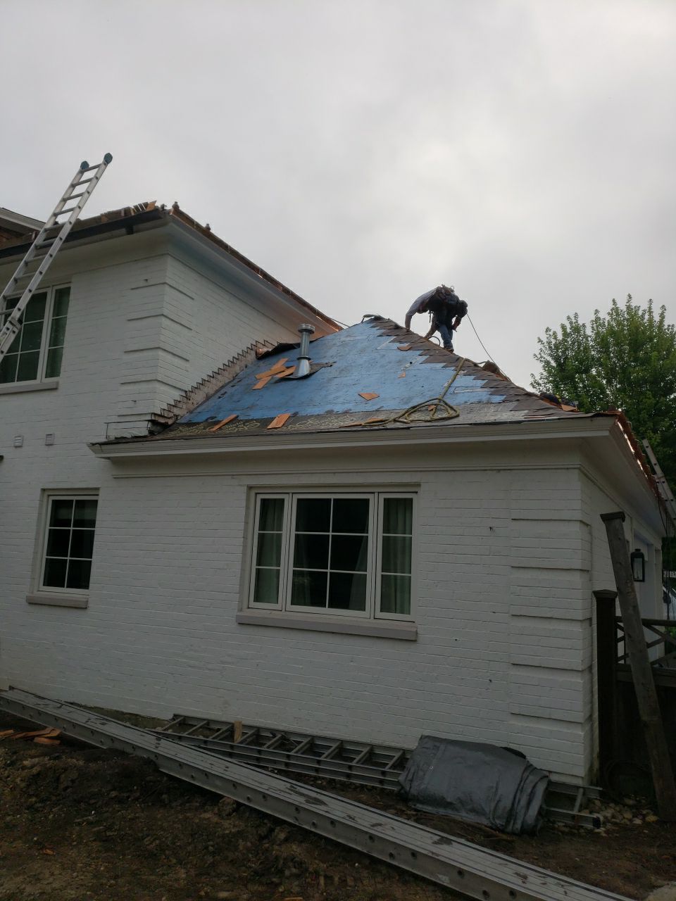 Cedar Shake Roof Replacement with Half Round Copper Gutter Installation  by Custom Installations, Inc.