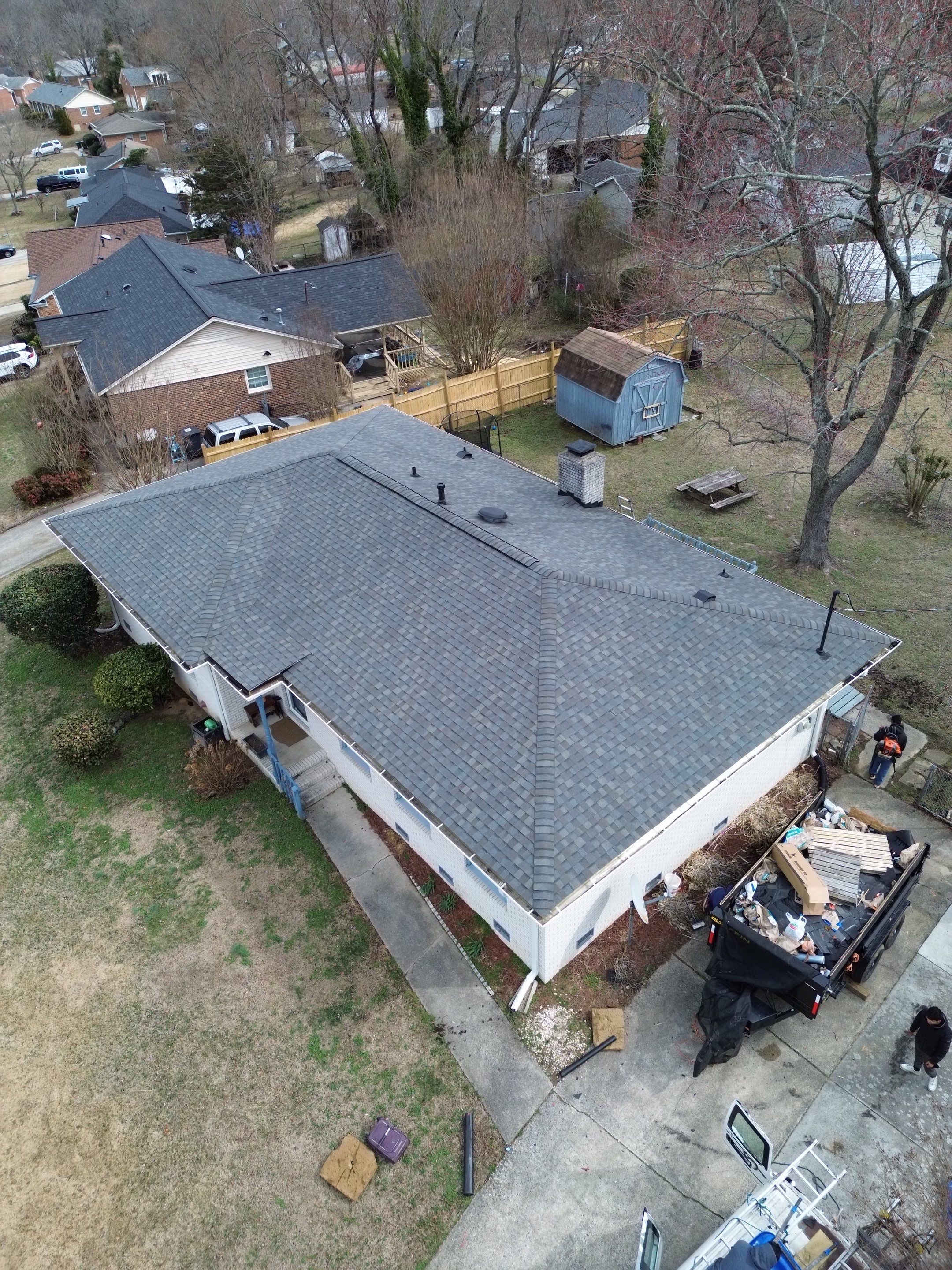 Roof replacement by hail and wind damage by Just Brilliant Restoration JBR