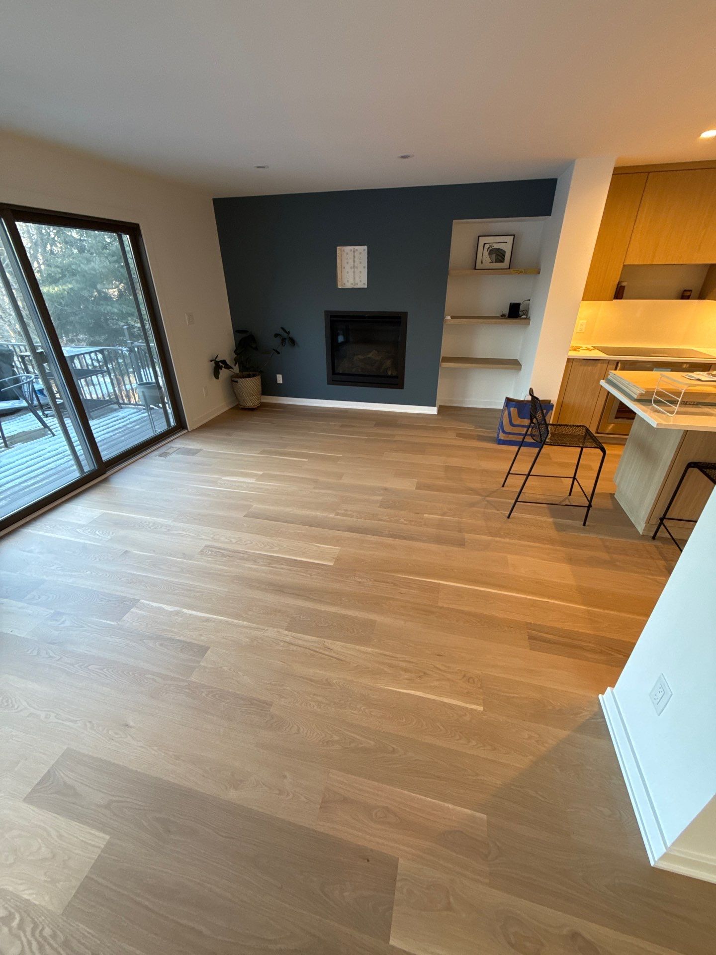 7 inch white Oak invisible finish by Ann Arbor Hardwoods