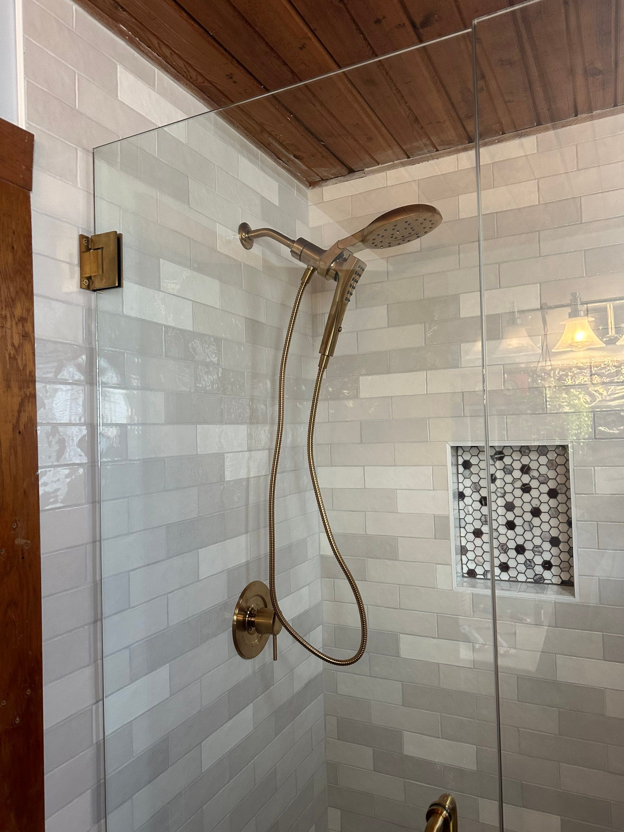 Shower Restoration In Atlanta (pan leaked) by Baxter Professional LLC