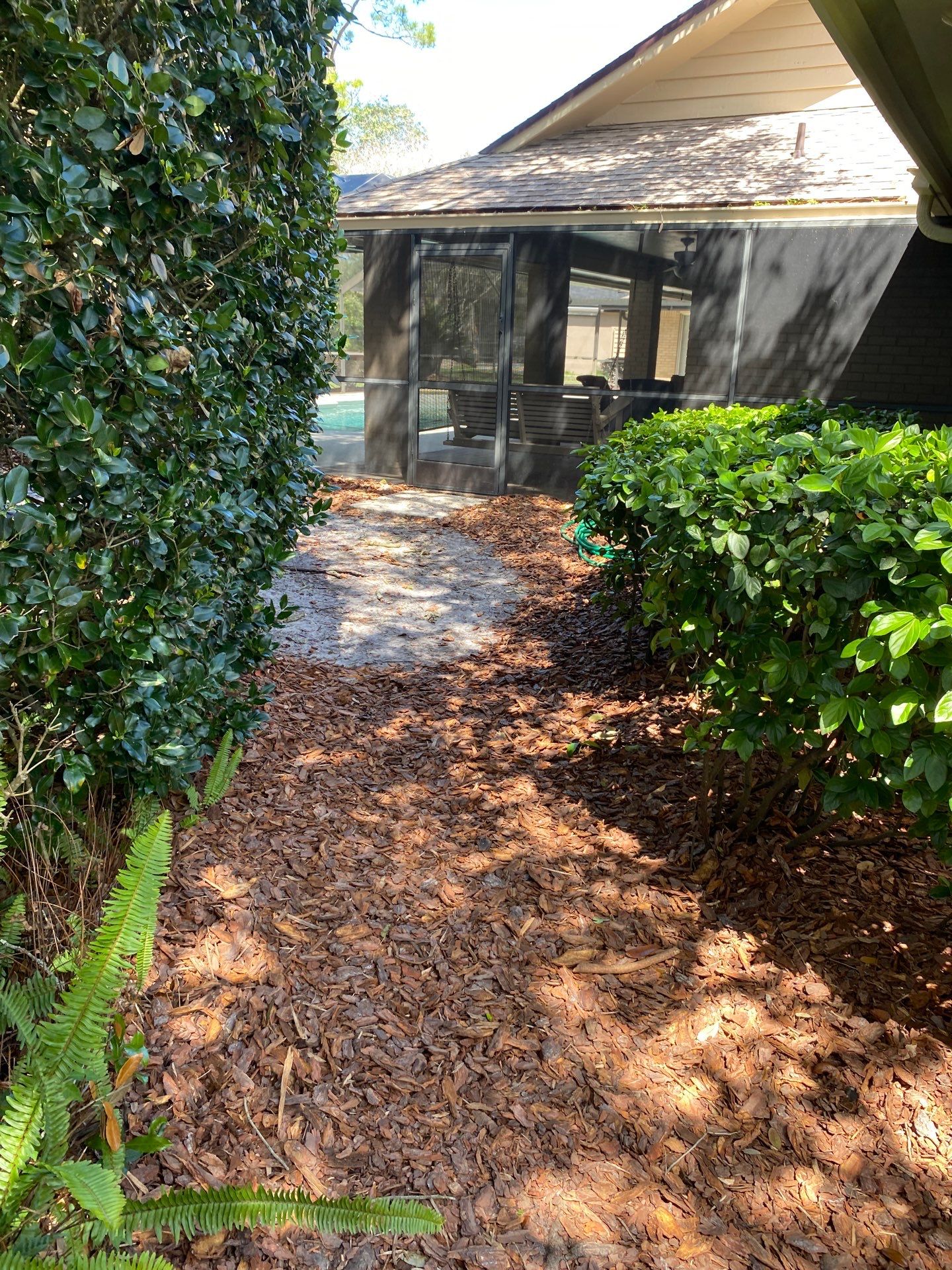 Deerwood Resident | Pine Bark Install by ProGreen Services
