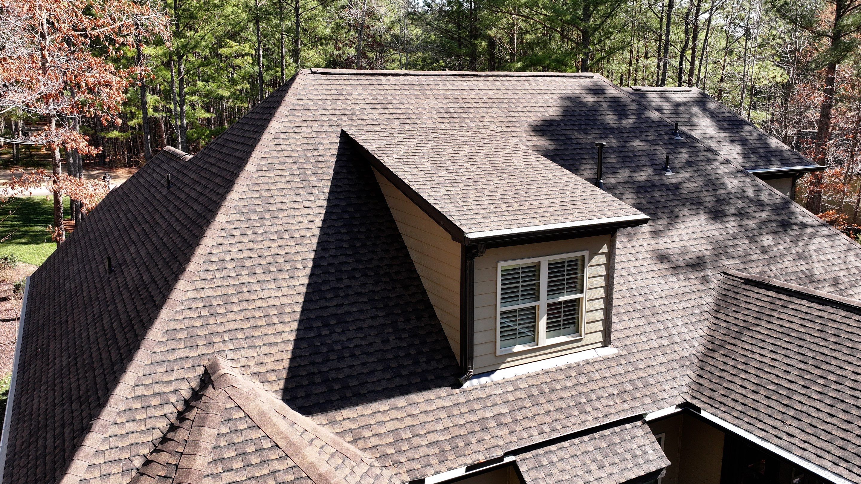 Roof Replacement - New GAF Timberine Ultra HDZ Barkwood shingle by Pro Performance Roofing