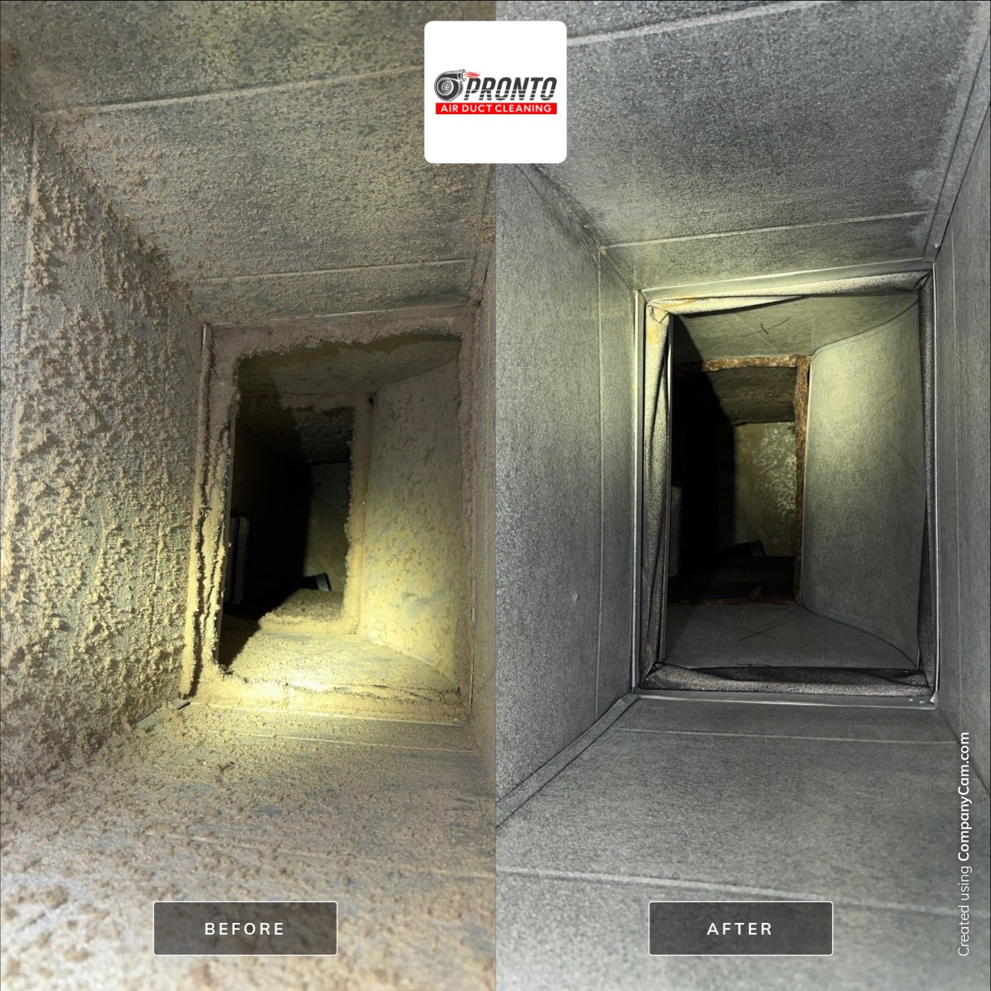 Air duct cleaning using Hypervac by Pronto Air Duct Cleaning