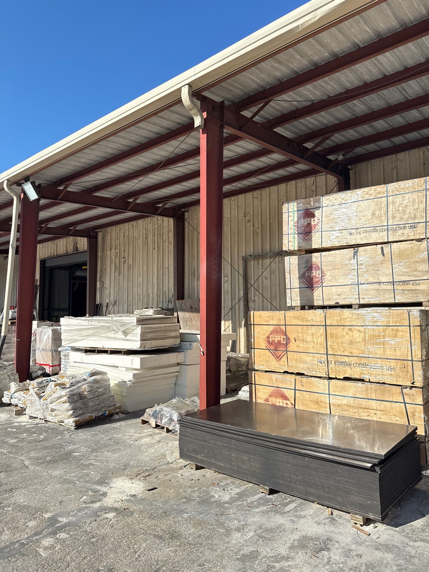Commercial Box Gutters and White Downspouts Installation in Tampa FL by Gutter Professors
