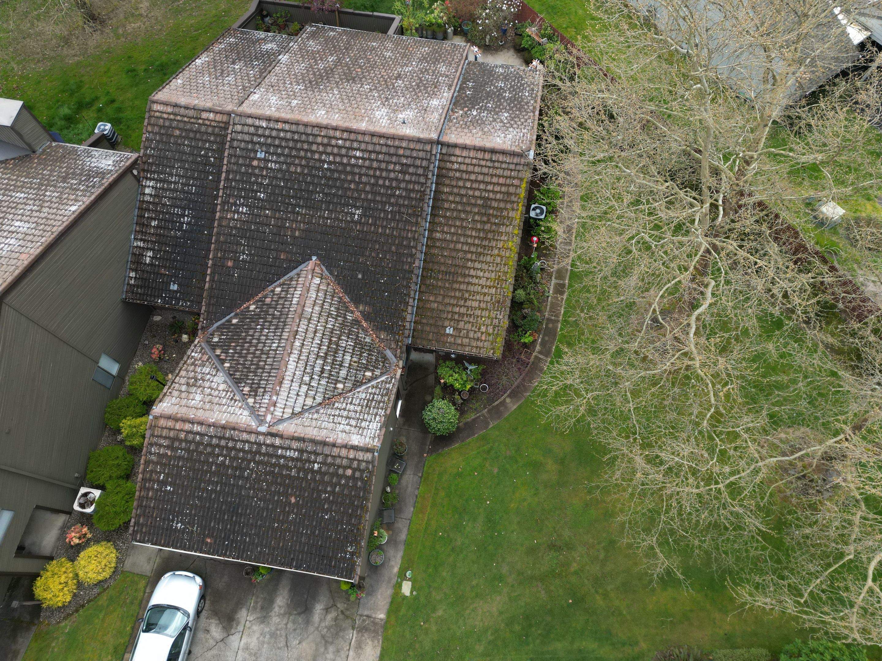 Large scale roof cleaning by Hawthorne General Construction