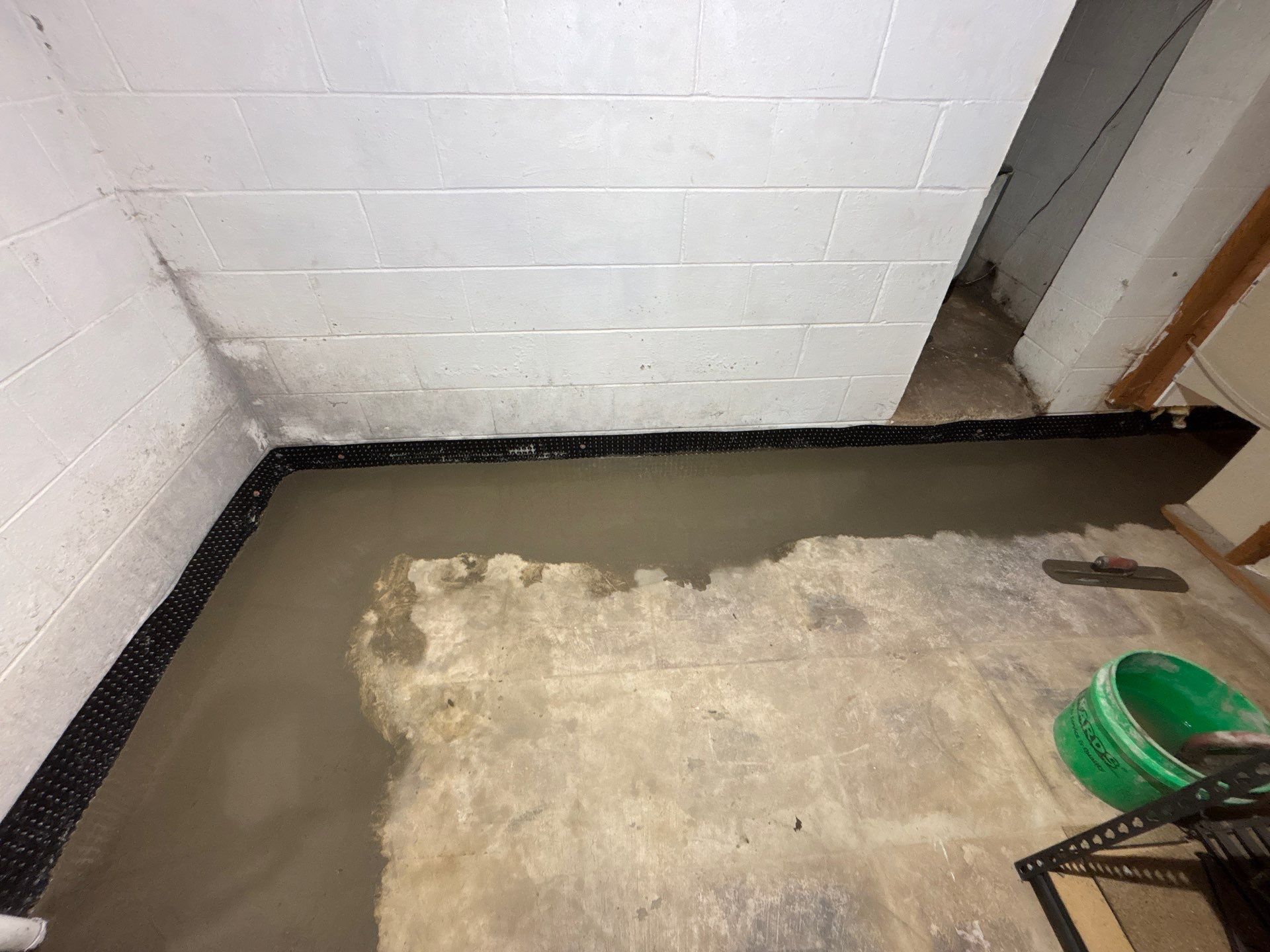 Drain tile & a sump pump for Ruth by Waterproofing Northeast