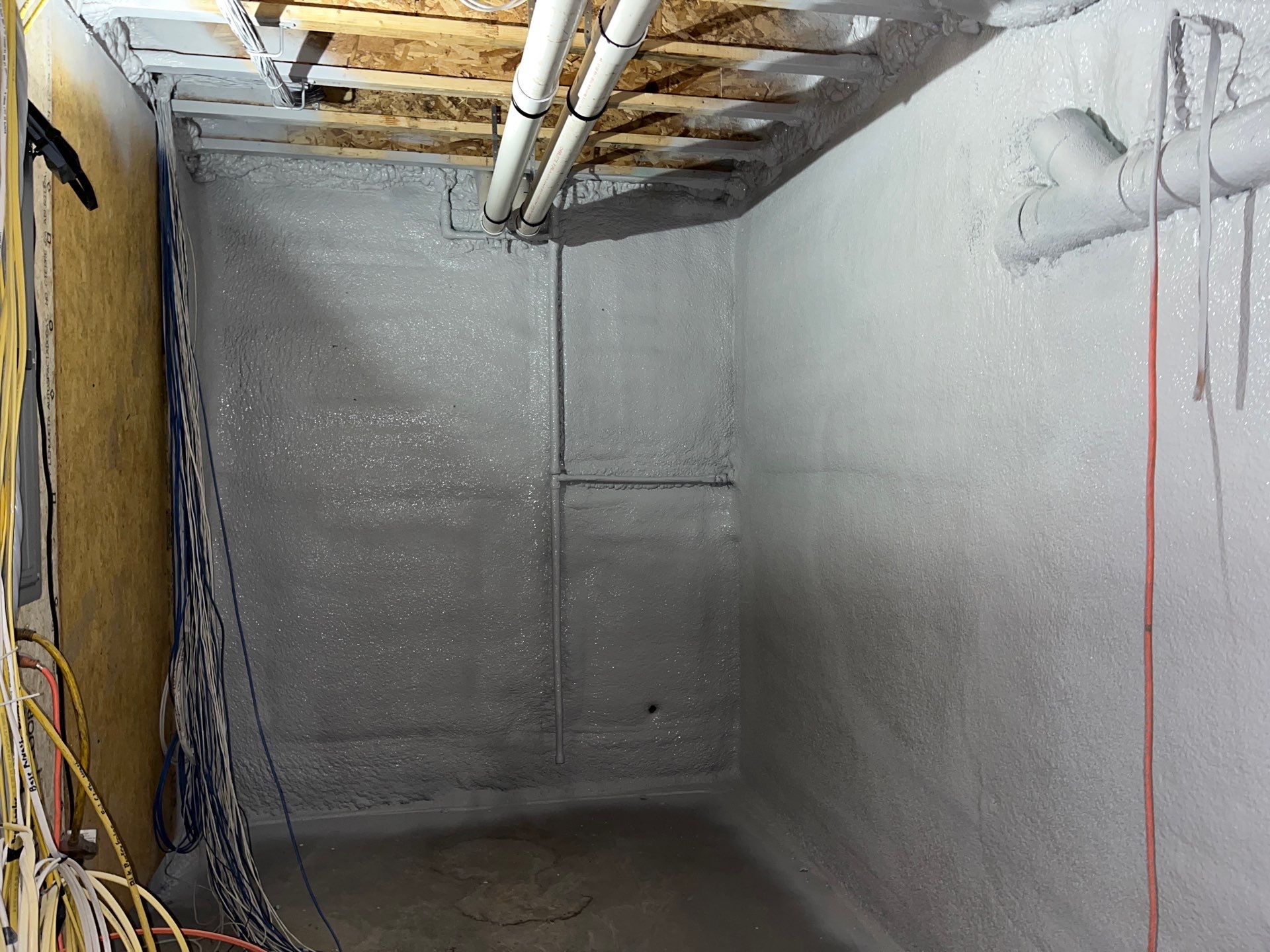 New Home Construction using open cell spray foam by NYS Foam & Energy