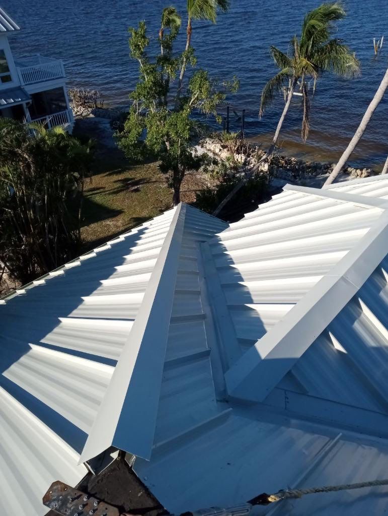 Sanibel Island Standing Seam Roof Replacement by Four Peaks Roofing