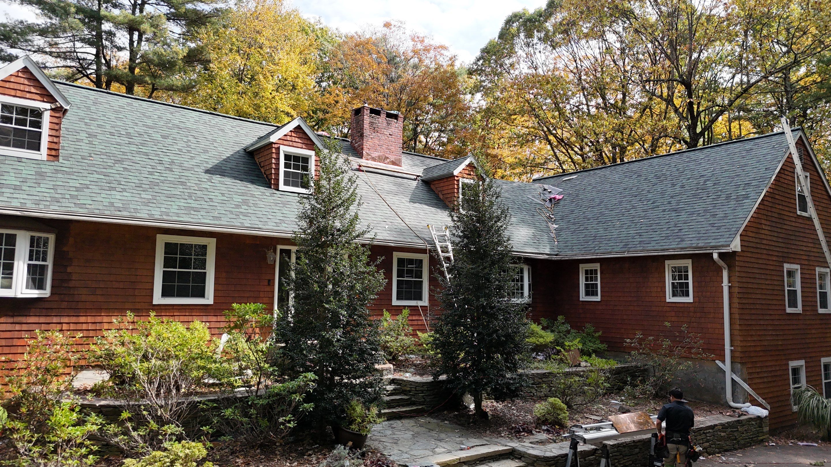 Owens Corning Duration : Chateau Green with Copper Accents in Avon, CT by Golden Shield Roofing