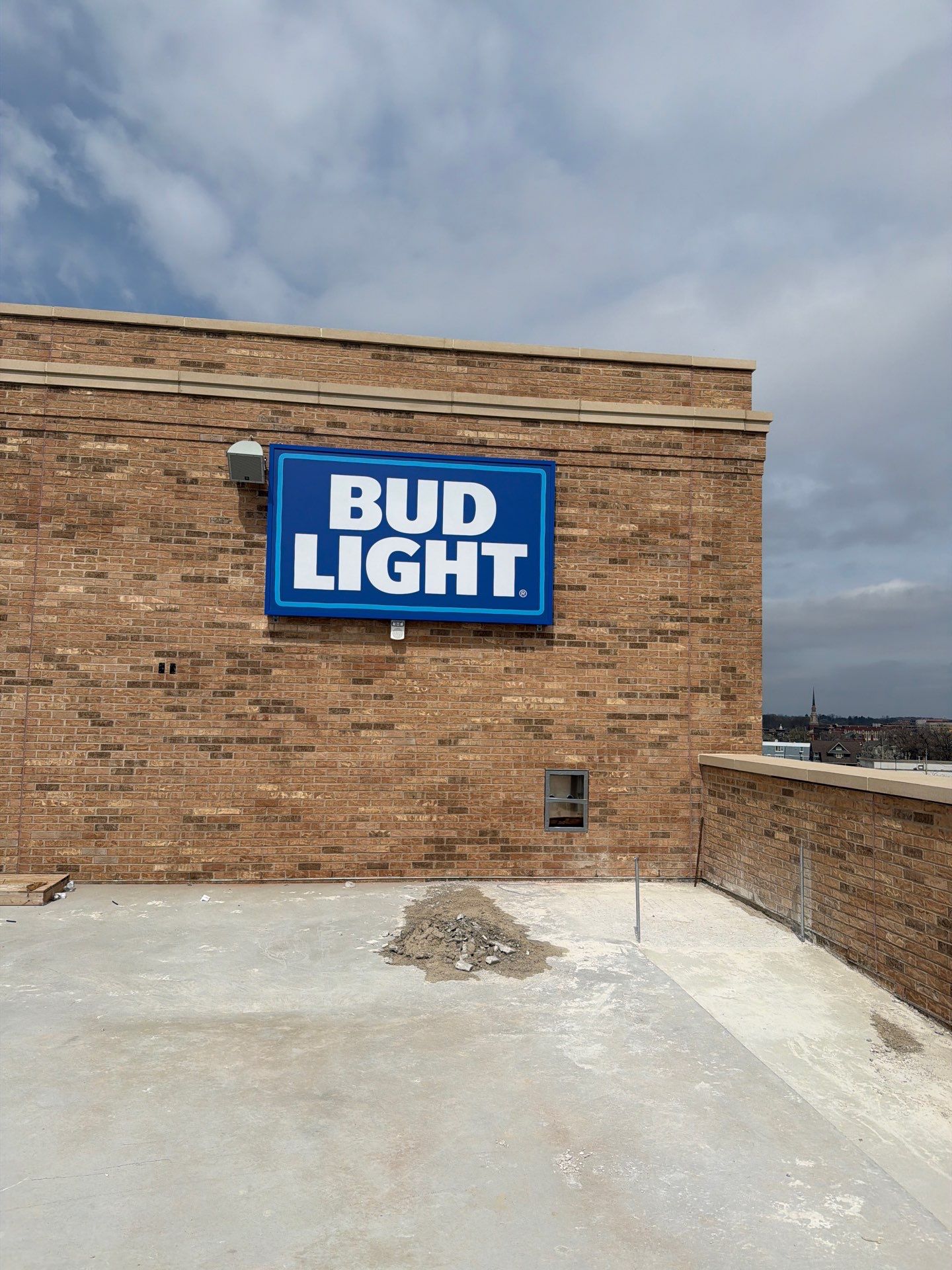 South Bend Stadium Event Building and Premium Suite Signage Installation by Hayes Design co