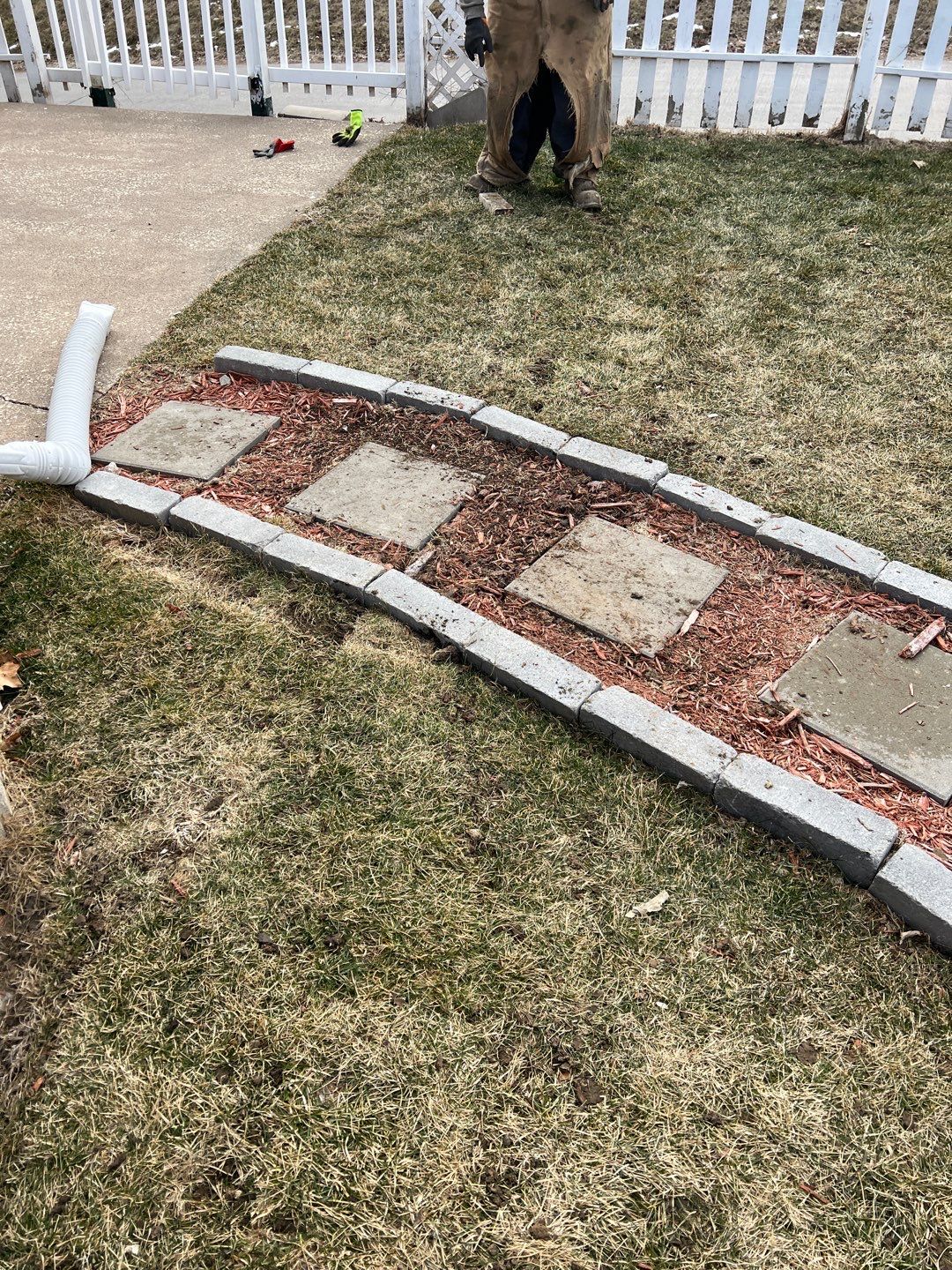 Bowing Wall using Fortress Invisibeams  by ACE Waterproofing & Basement Solutions