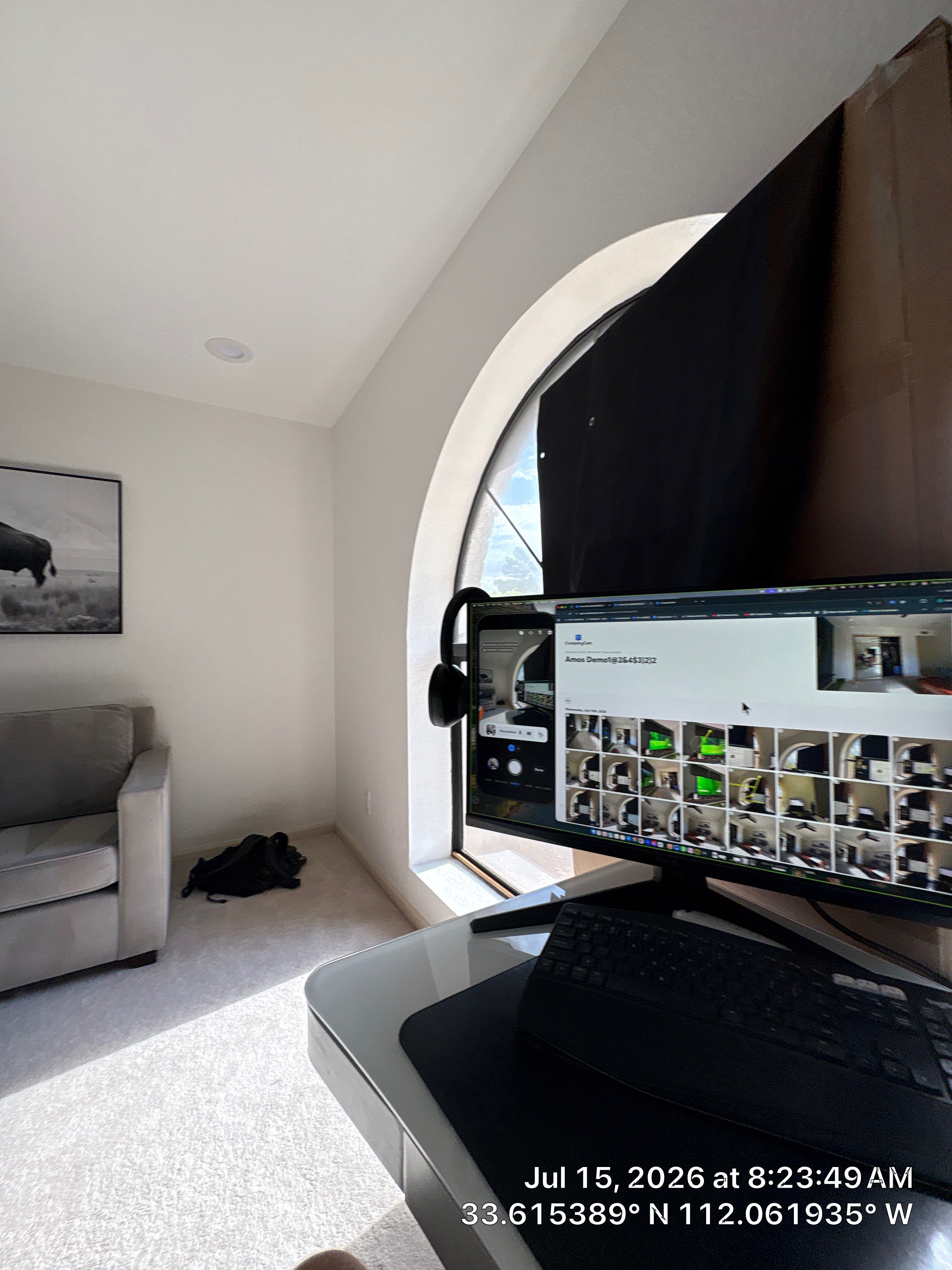 Modern Home Office and Indoor Putting Green Setup in Phoenix by CompanyCam Sales Demo