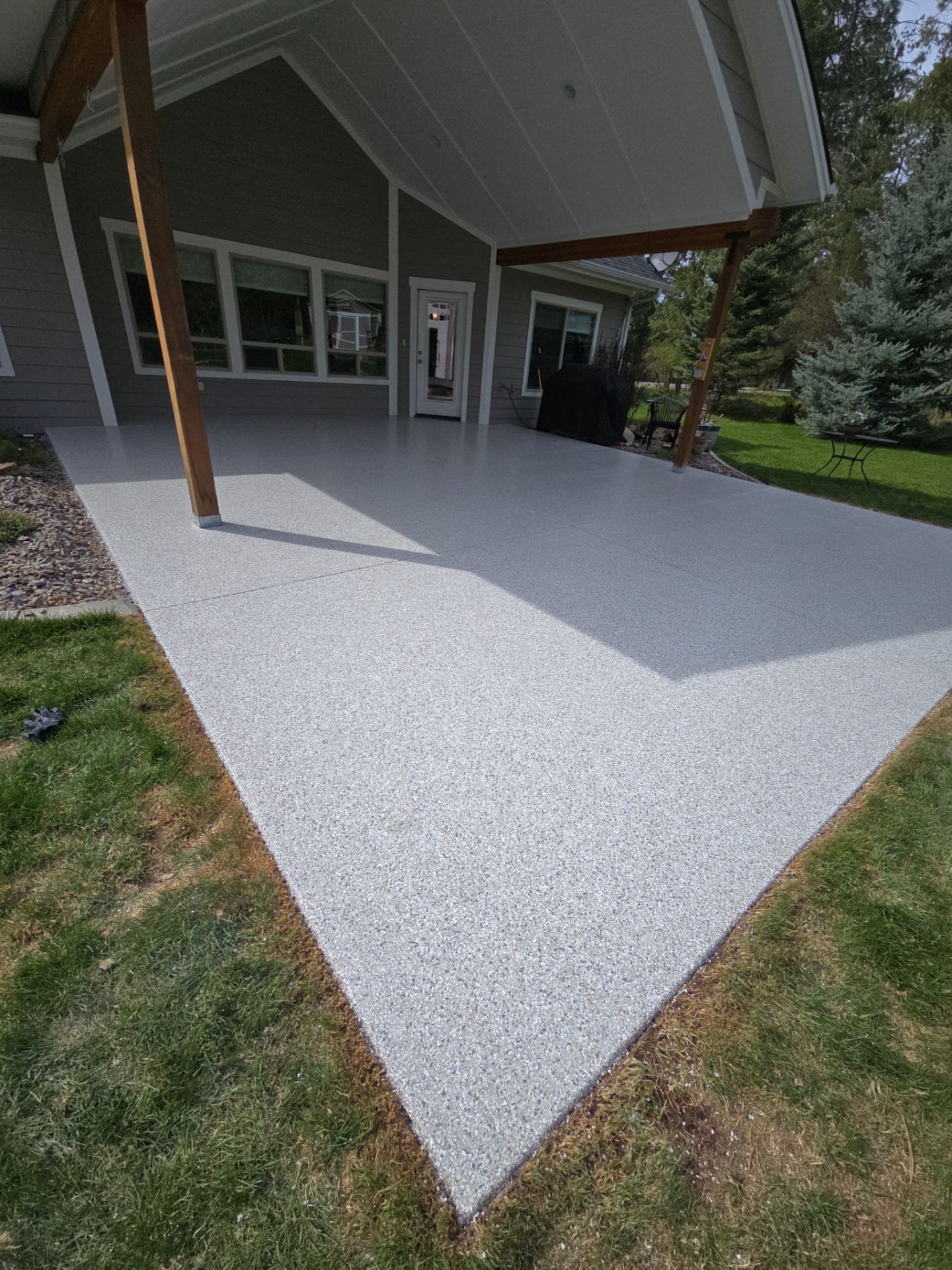 Patio Transformation using Mt Everest by Croc Coatings, LLC