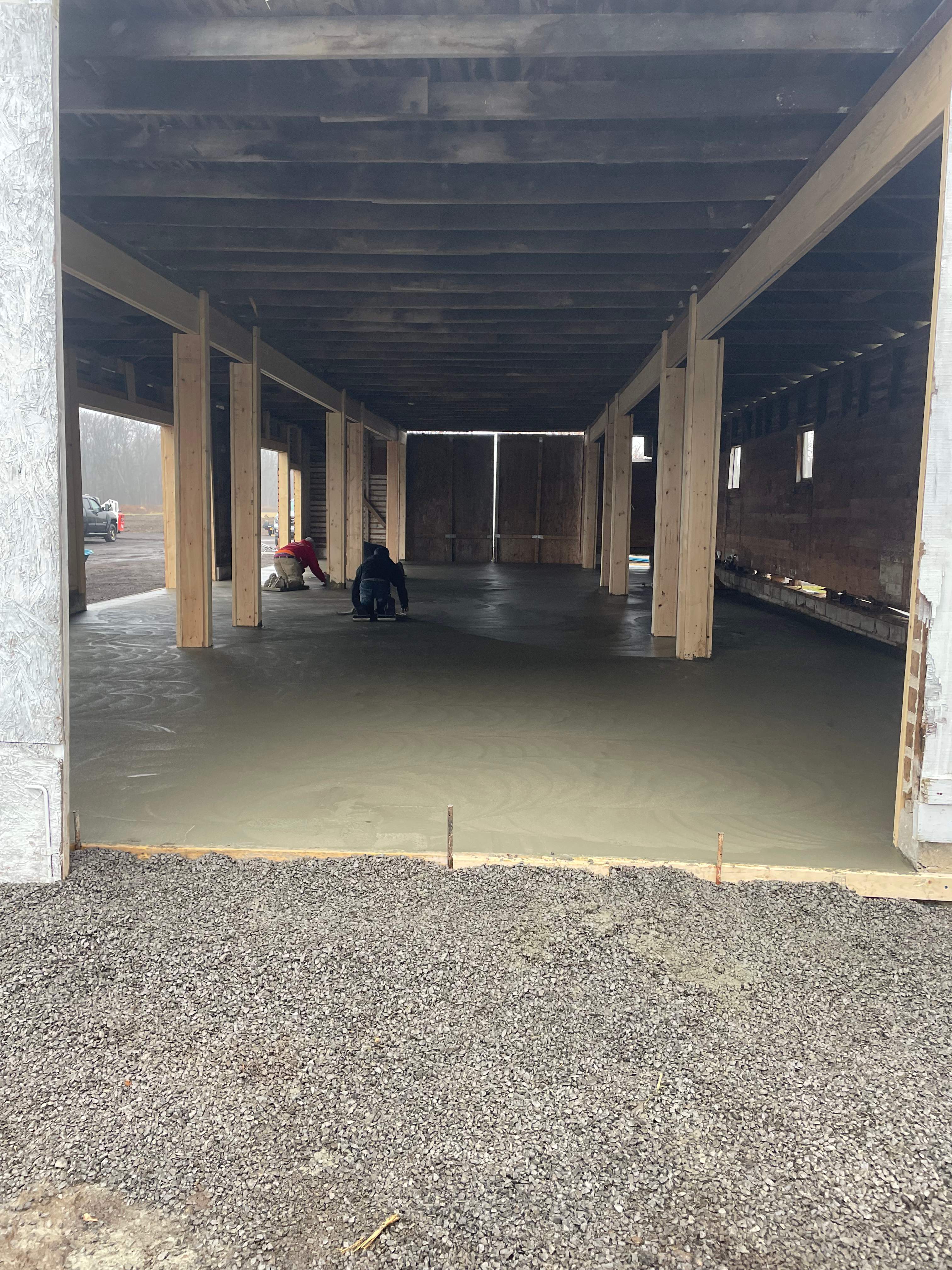 Pole Barn floor  by NG Masonry & Construction LLC