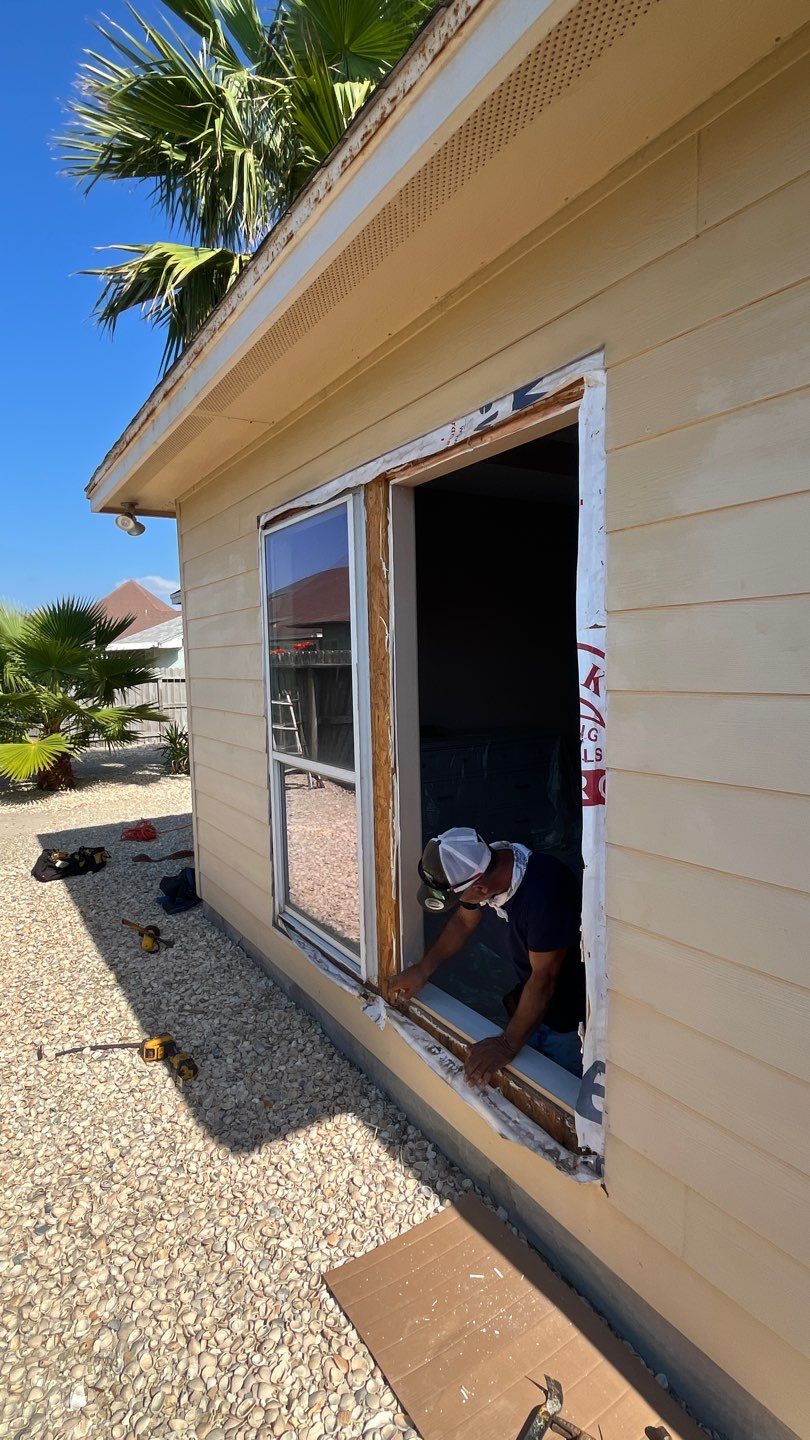 Curved Trim Windows by Bayfront Roofing and Construction
