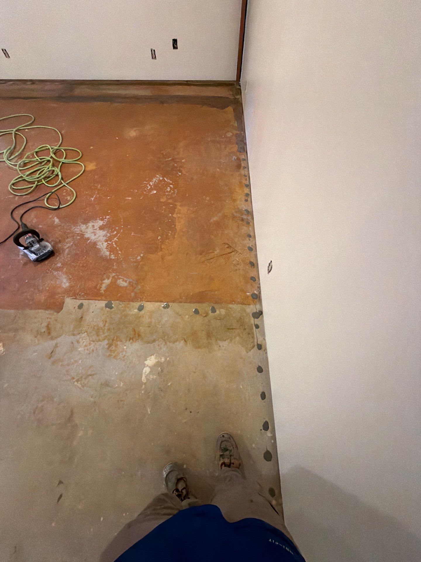 Basement Epoxy Flake Floor Installation and Surface Repair in Montague by Gordon Painting