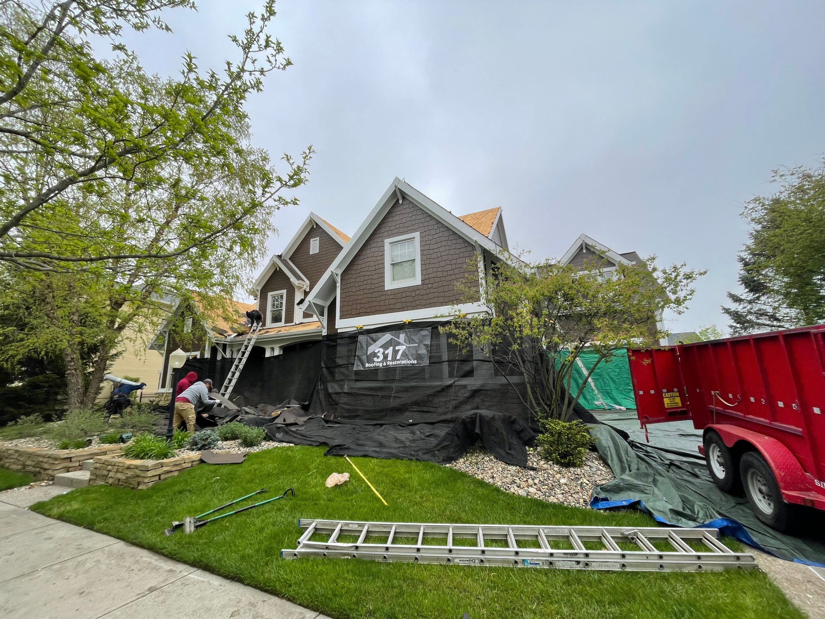 Roof Damage using Owens Corning Duration Storm by 317 Roofing & Restorations