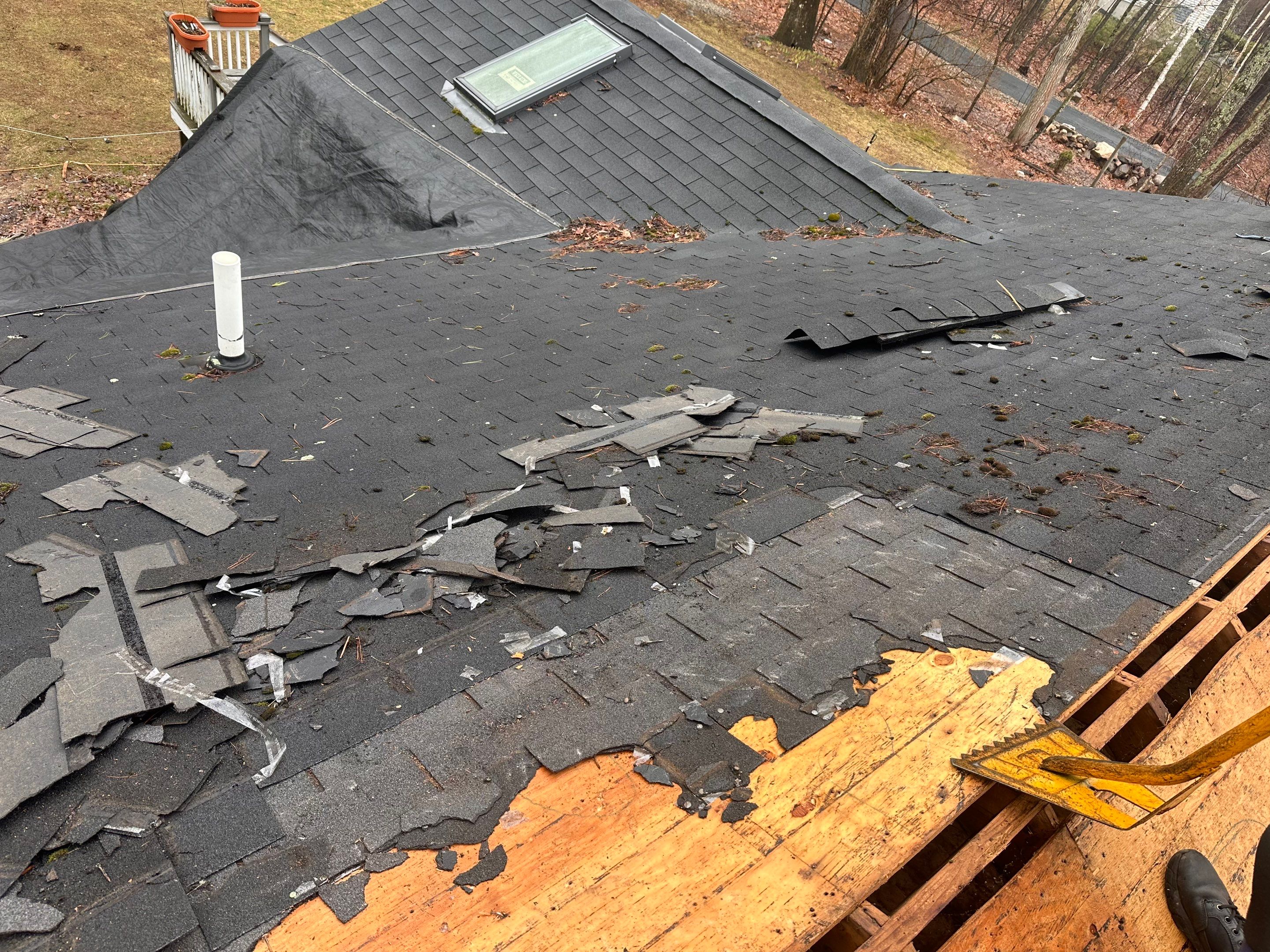 Derry New Hampshire Roof Install by Tall pine roofing