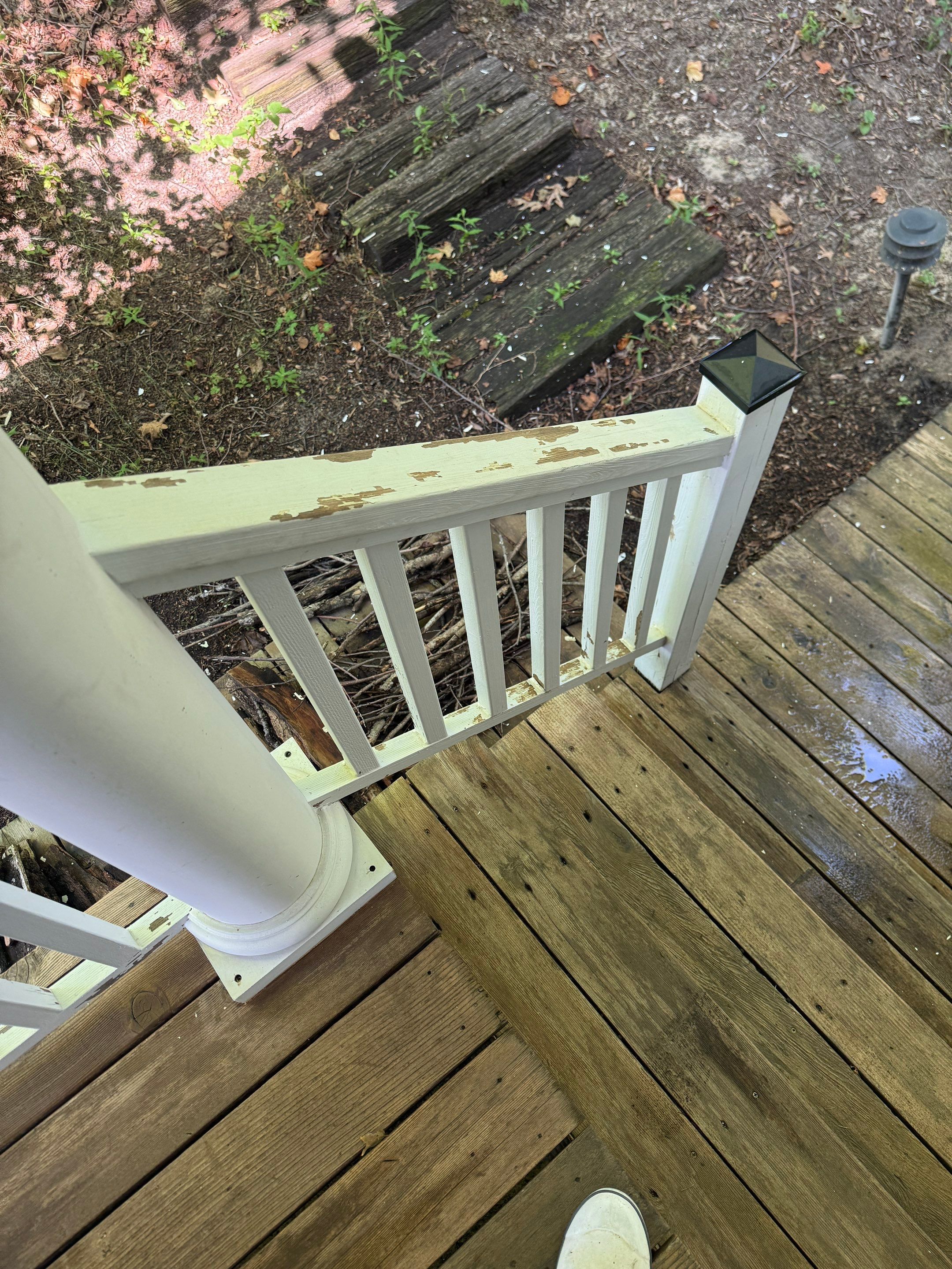 Lakefront Deck Pressure Washing, Exterior Wood Staining, and Painting in West Olive MI by Gordon Painting