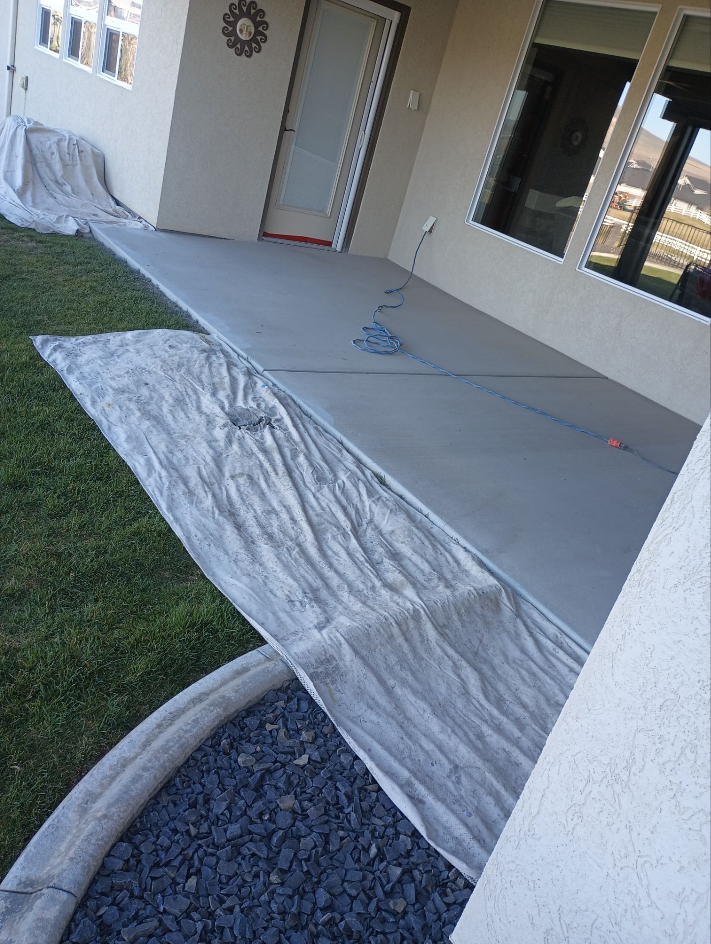 Patio Transformation using Driftwood by Croc Coatings, LLC