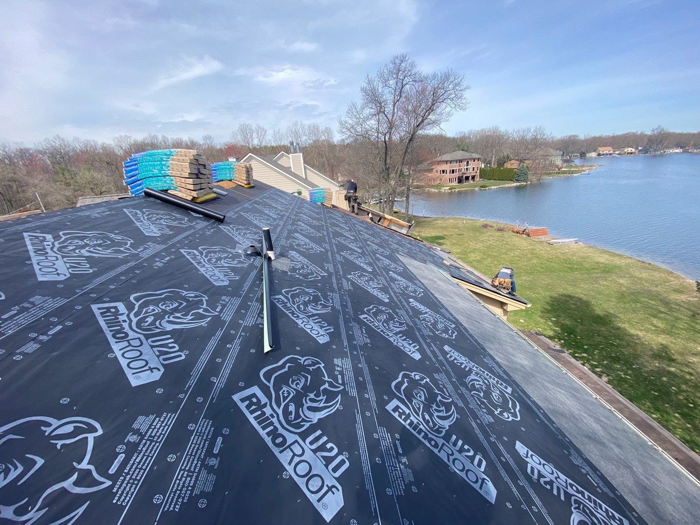 Roof Replacement  Certainteed Landmark Moire Black  by Bloomfield Construction & Restoration