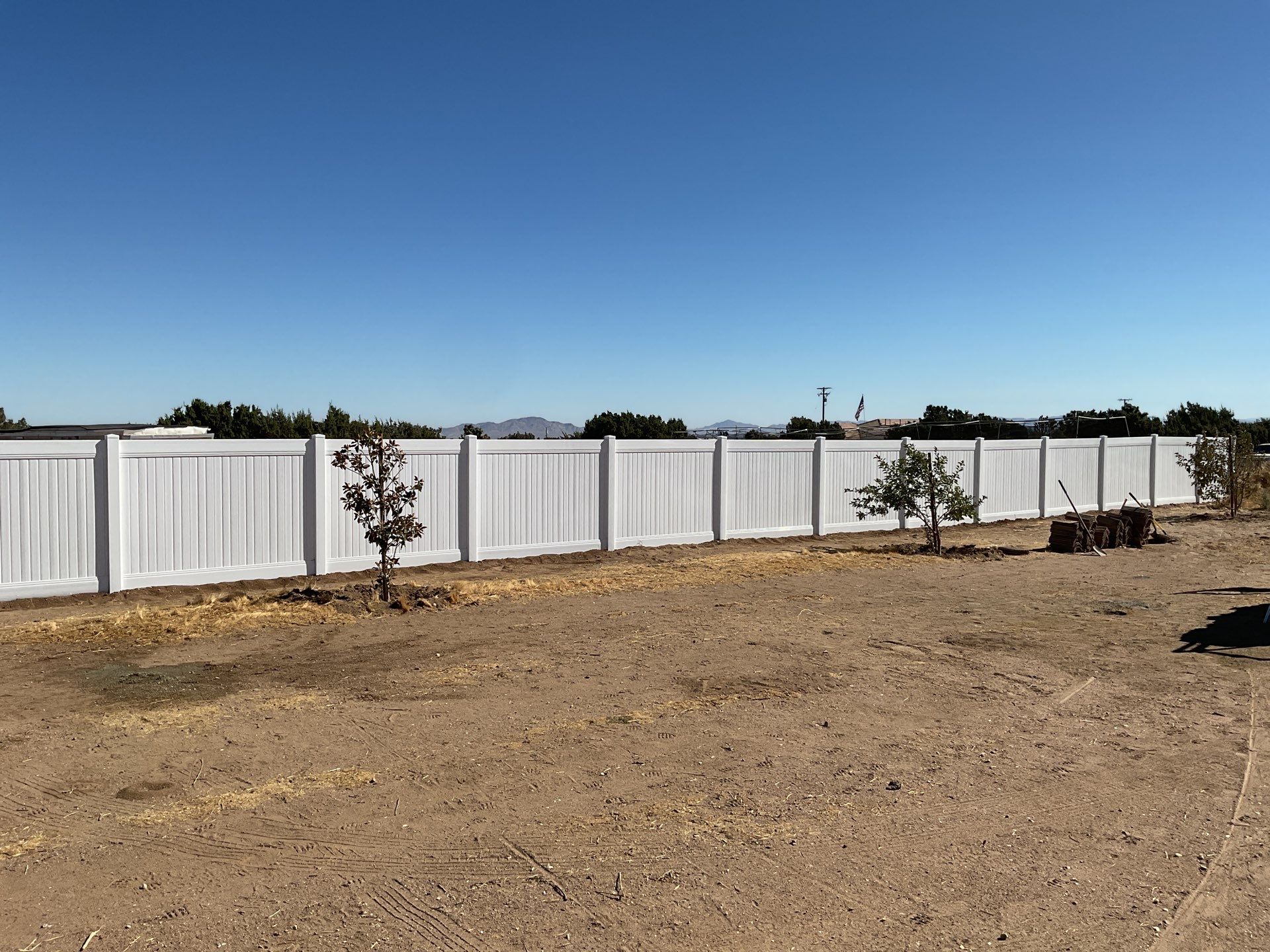 Fence Installation using Vinyl by Fence Guys Inc. 
