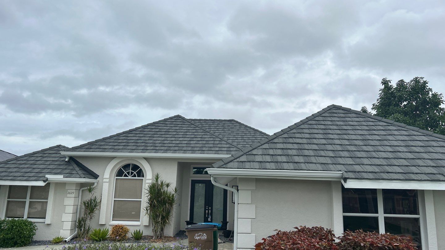 SW Cape Coral Stone Coated Steel Roof Installation by Four Peaks Roofing