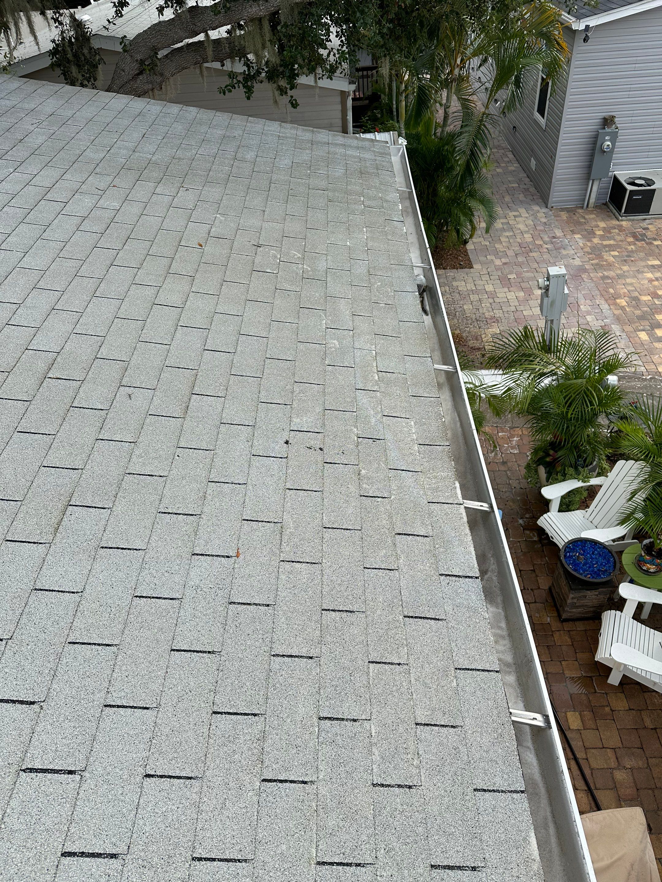 Roof Soft Wash for Double-Wide Manufactured Home in Fisherman’s Cove RV Park, Terra Ceia, FL by Sunshine AquaWash