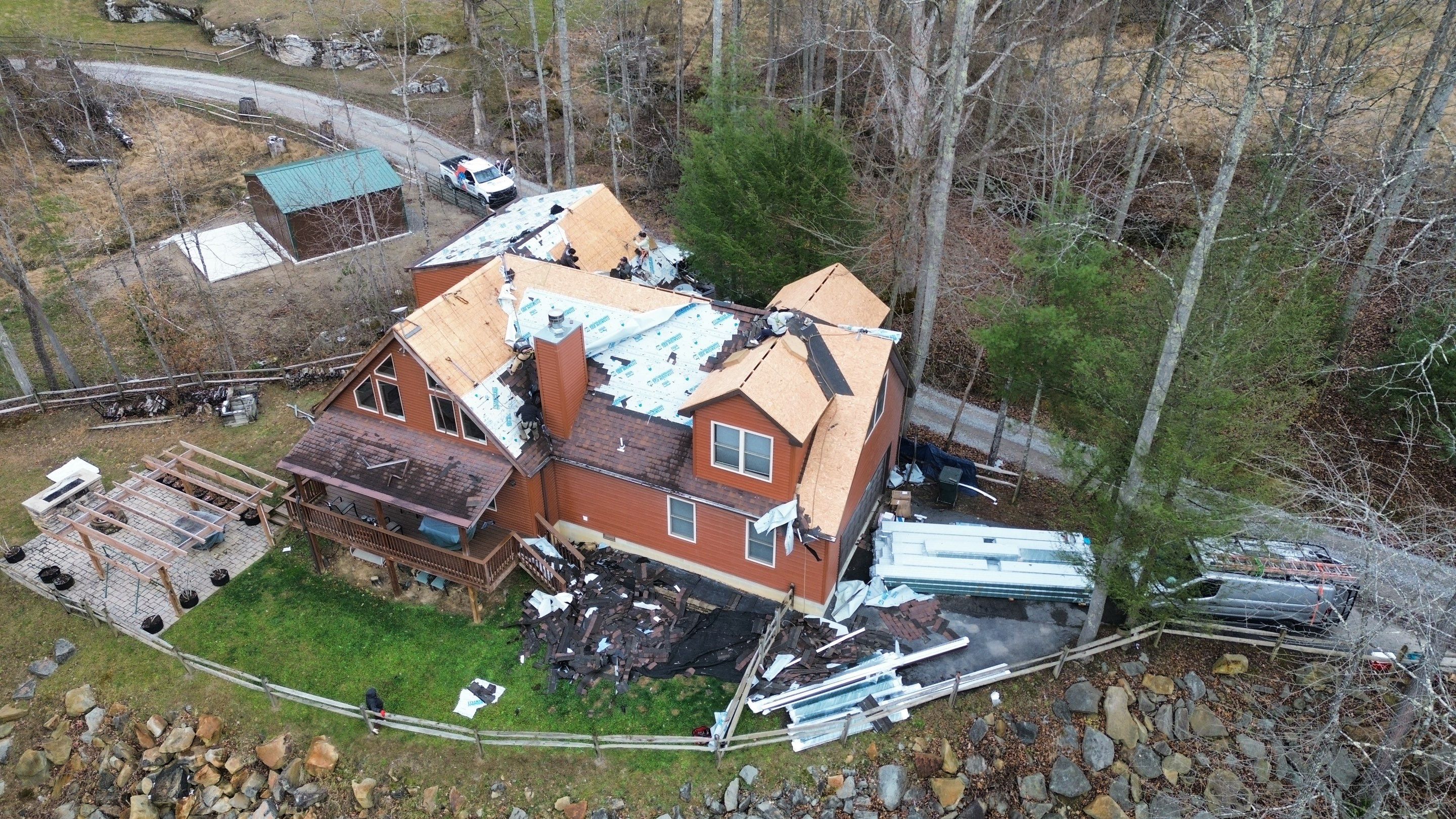 Residential Roofing Installation using Standing Seam Metal - 4766 by Rainstoppers Roofing