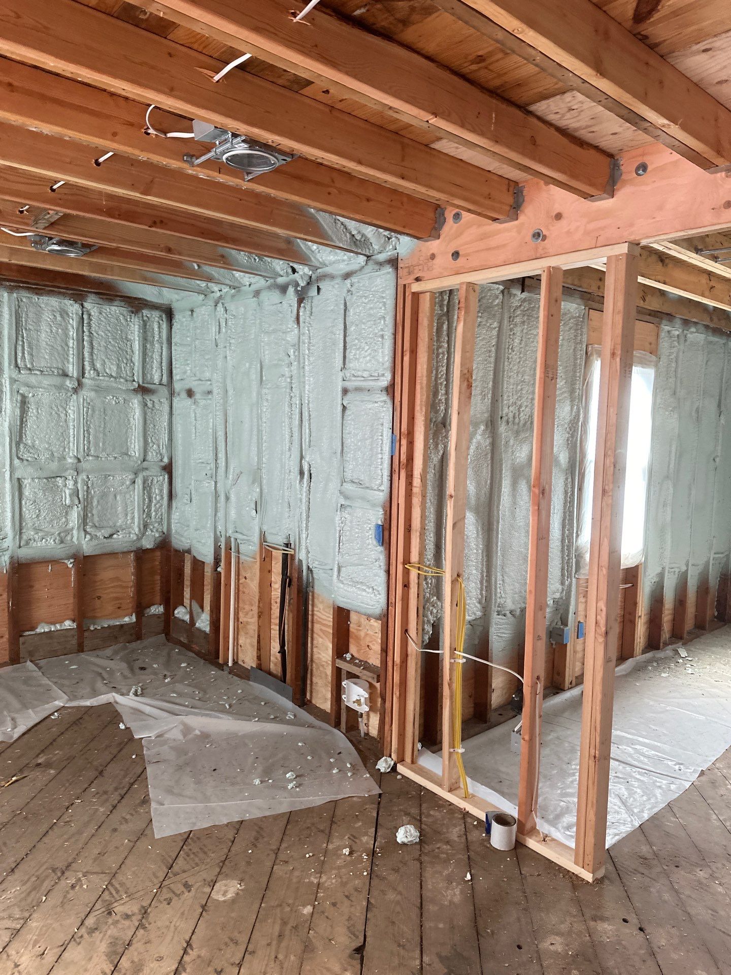 New Home Construction using Closed Cell Spray Foam by NYS Foam & Energy