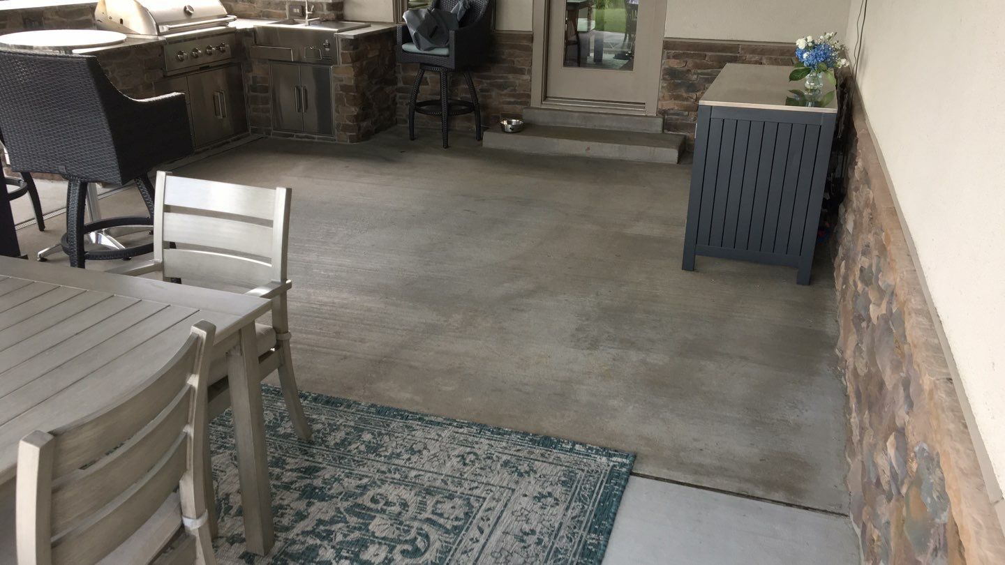 Large Patio + Garage Project in Moon Township by Floors in a Day, Inc