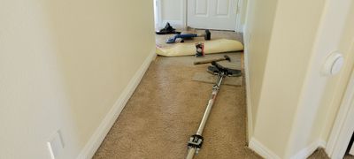 Stretching Hallway Carpet of a Rental