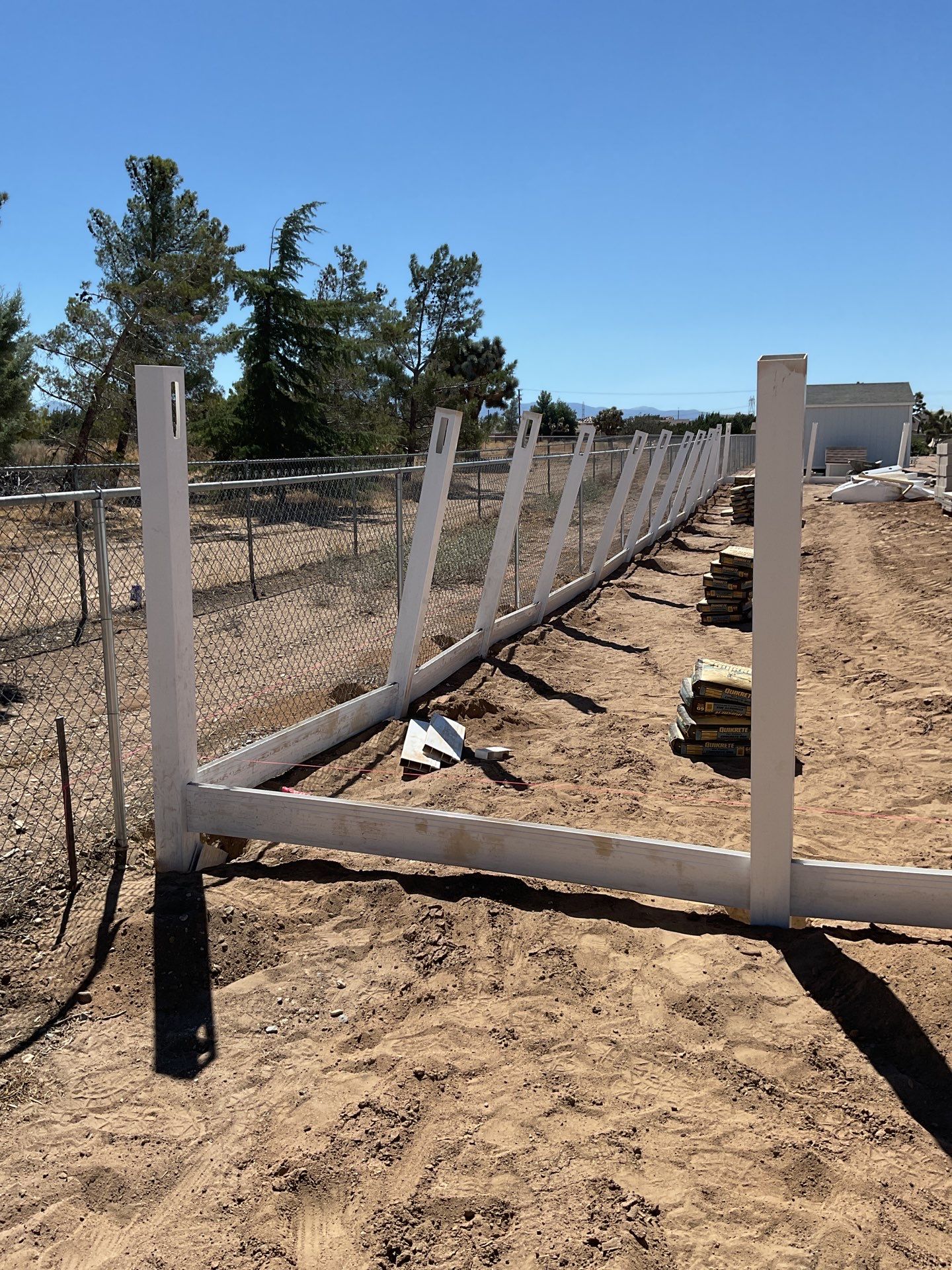Fence Installation using Vinyl by Fence Guys Inc. 