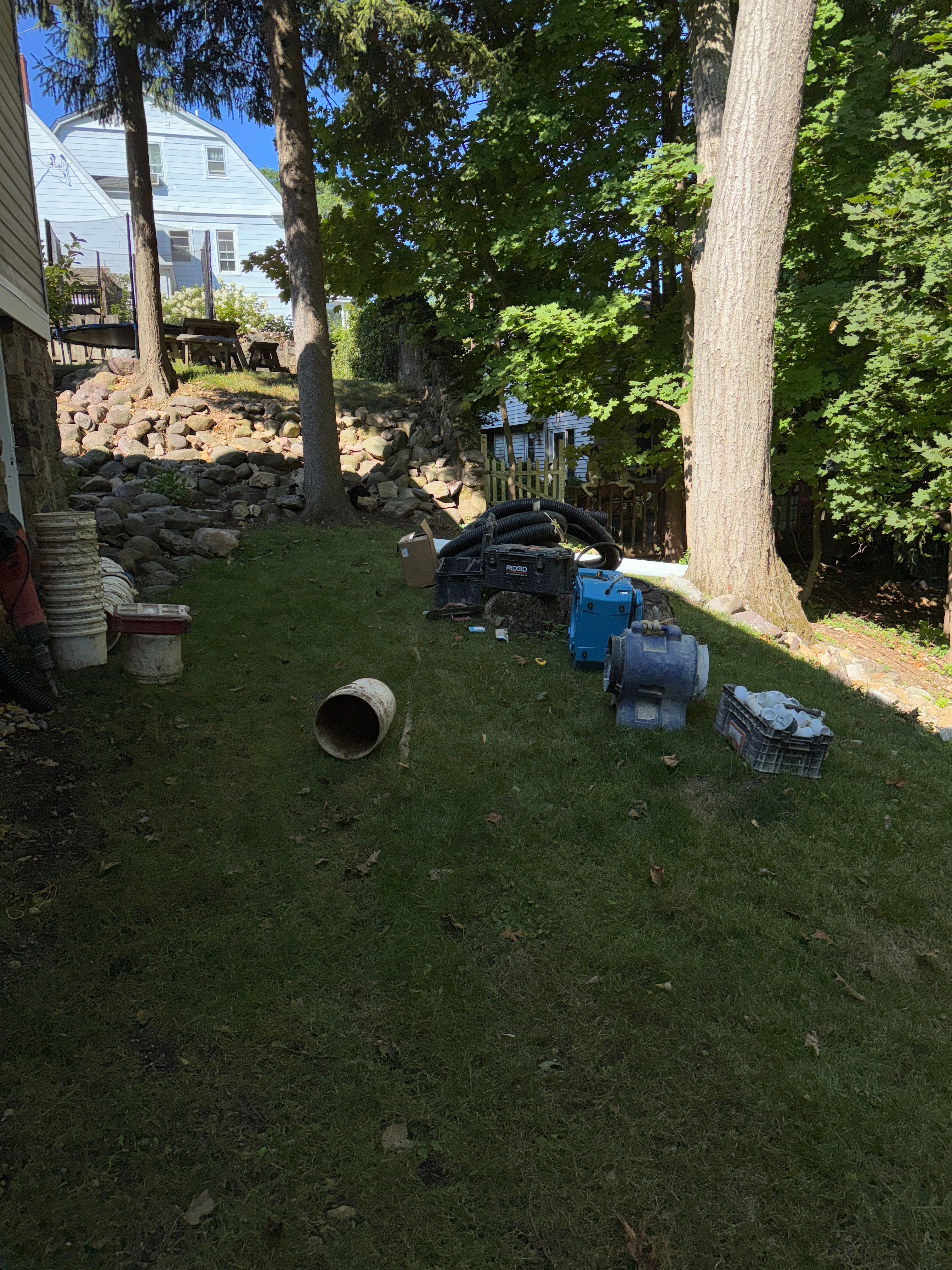 Interior French Drain & Mold Remediation in Mt Tabor NJ by Pure Service Pro, LLC 