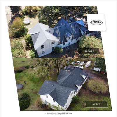 Residential Roofing Installation using IKO Dynasty (Color: Granite Black)