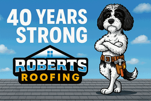 Logo for Roberts Roofing